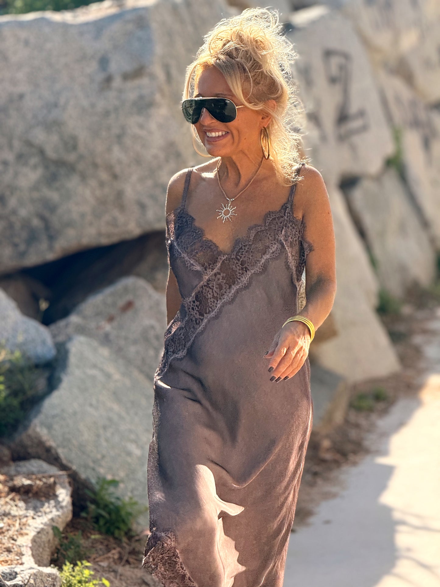 VESTIDO LENCERO ASIMÉTRICO MULTICOLOR