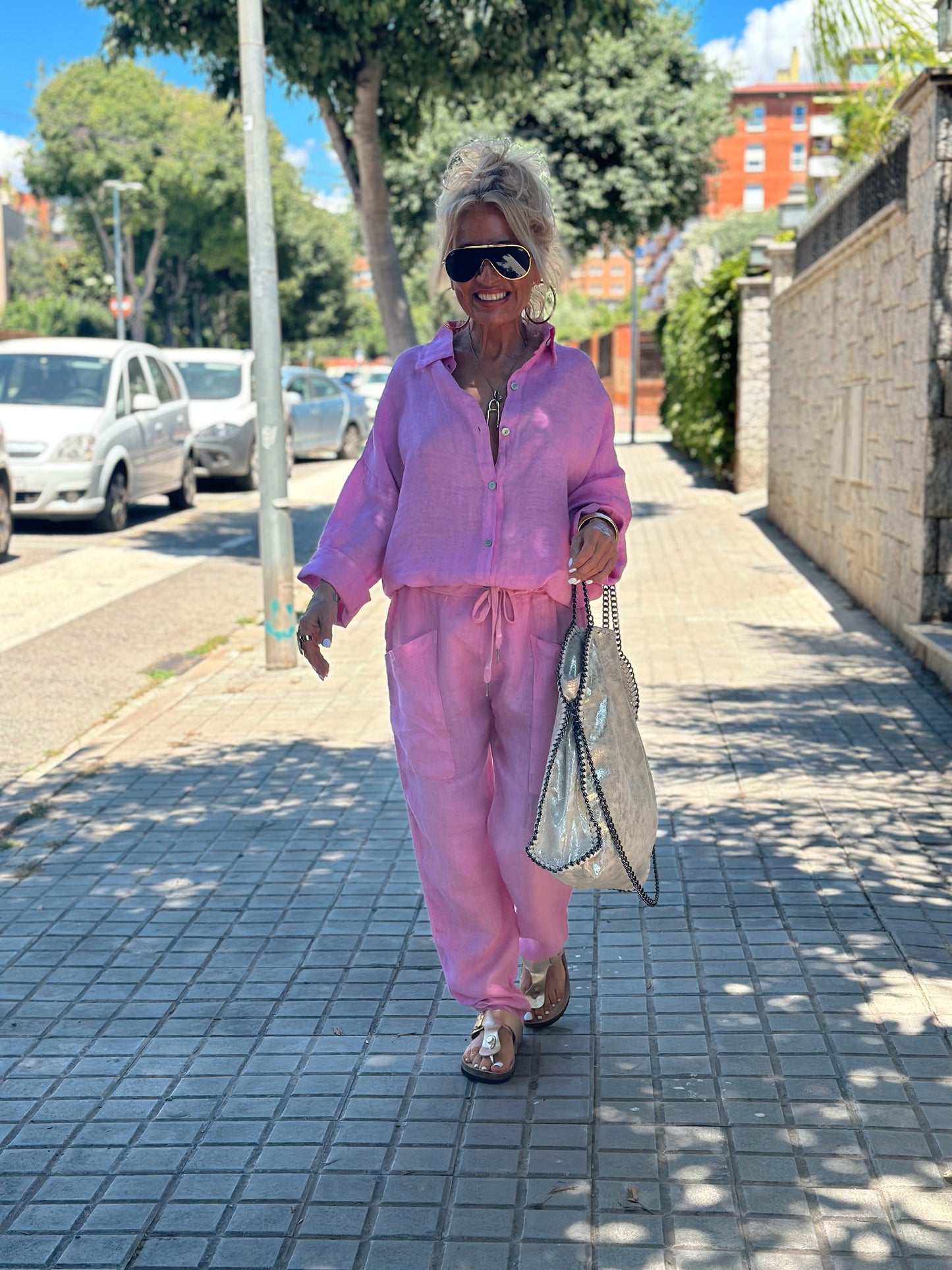 PANTALON LUIDJI ROSA