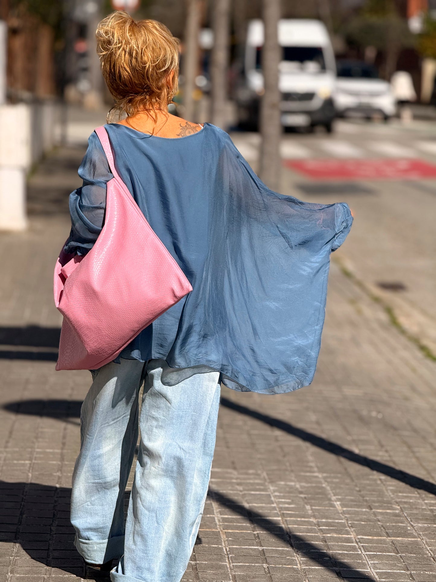 BLUSA CON TOP OVERSIZE ASIMÉTRICA NOA MULTICOLOR