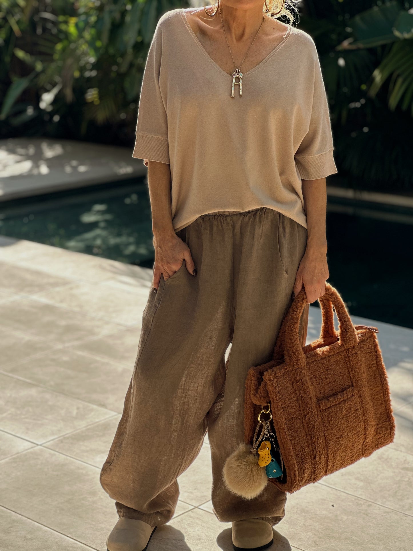 PANTALON OVERSIZE EDEN CAMEL