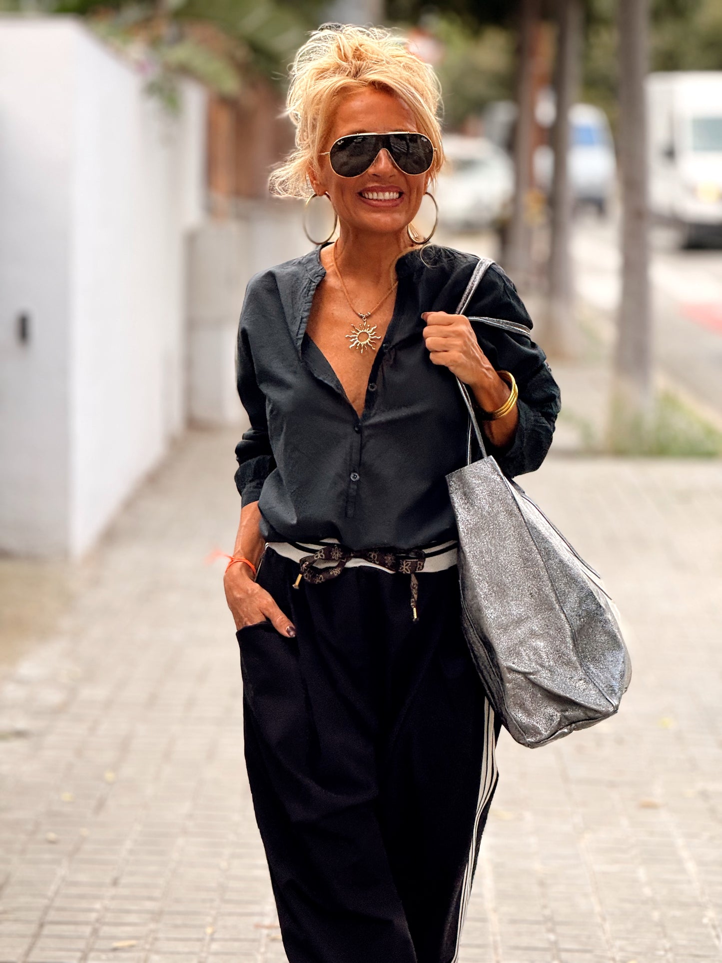 BOLSO PEDRO PLATEADO