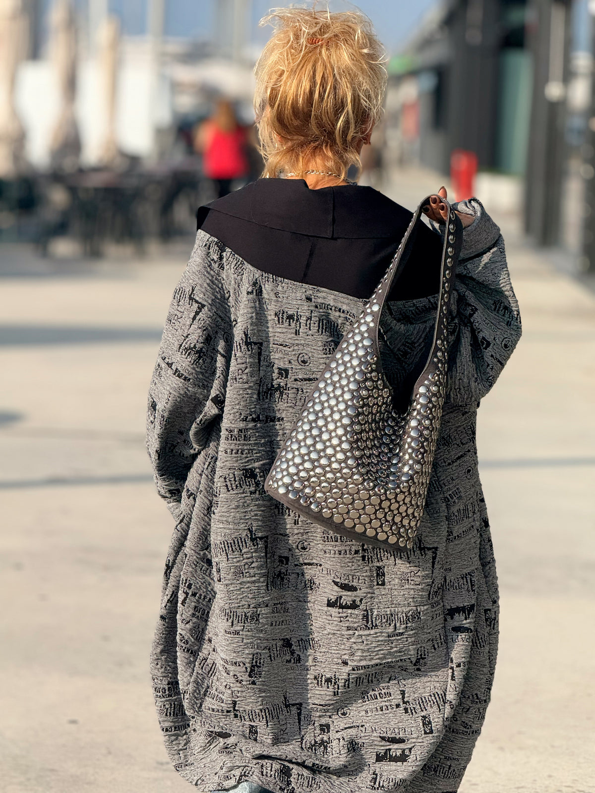 ABRIGO OVERSIZE RITA GRIS