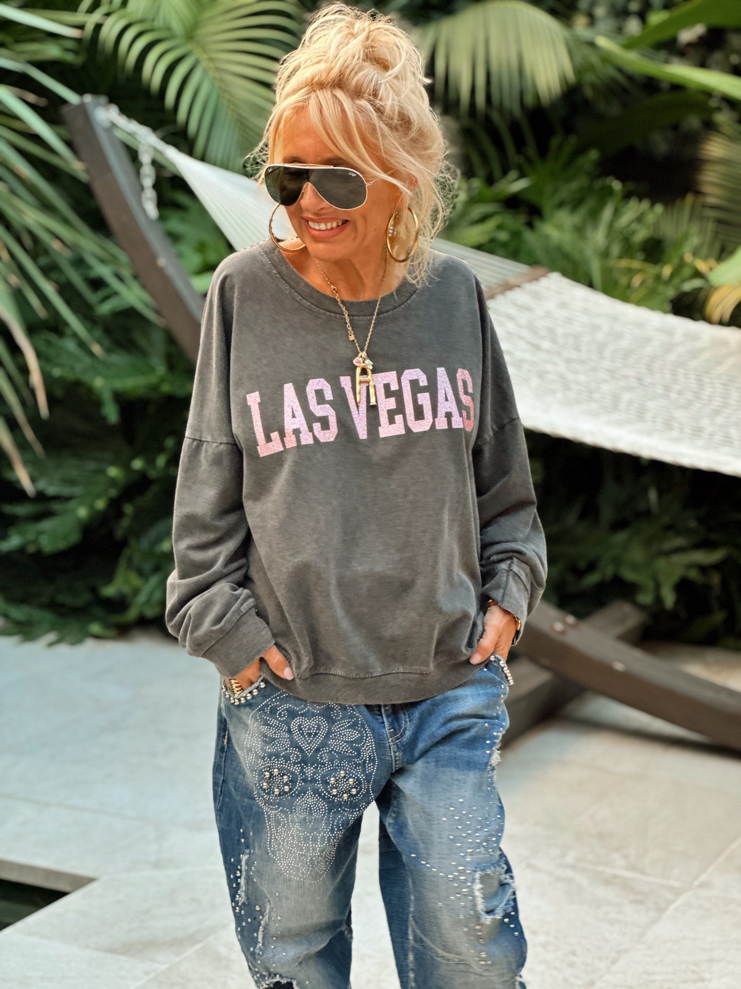 SUDADERA LAS VEGAS GRIS