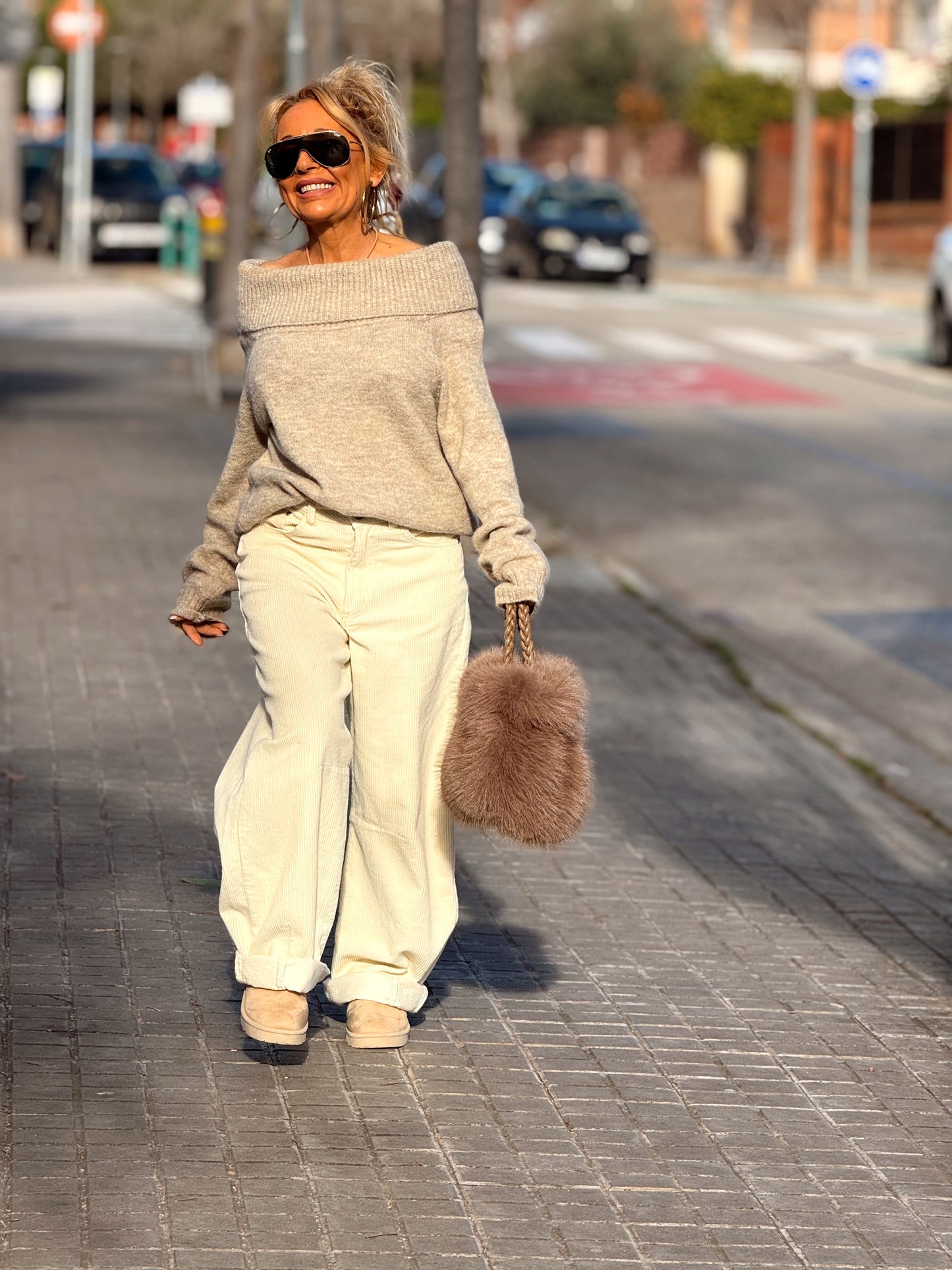 JERSEY DE PUNTO BARDOT MULTICOLOR