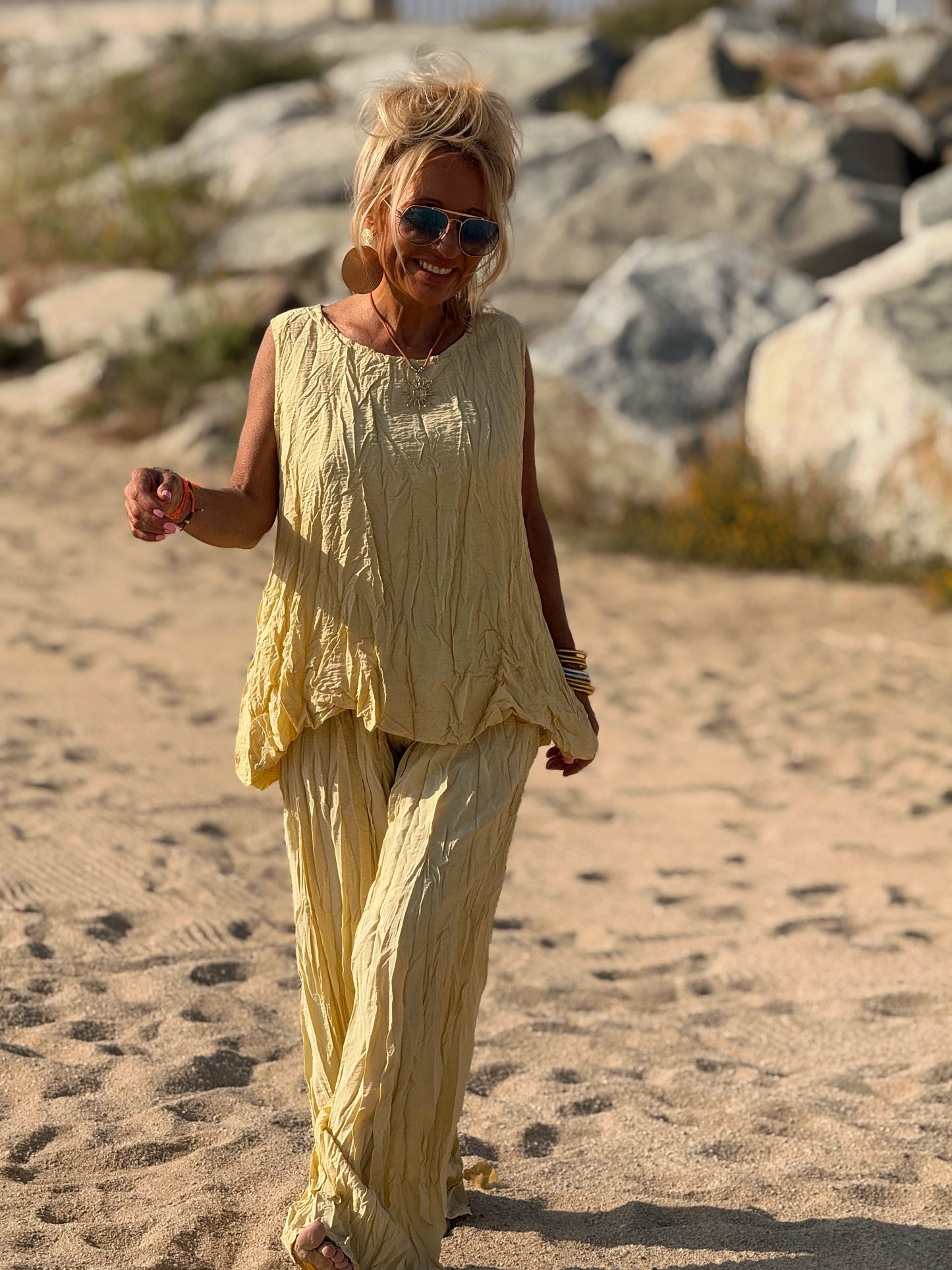 CONJUNTO ARRUGADO MULTICOLOR