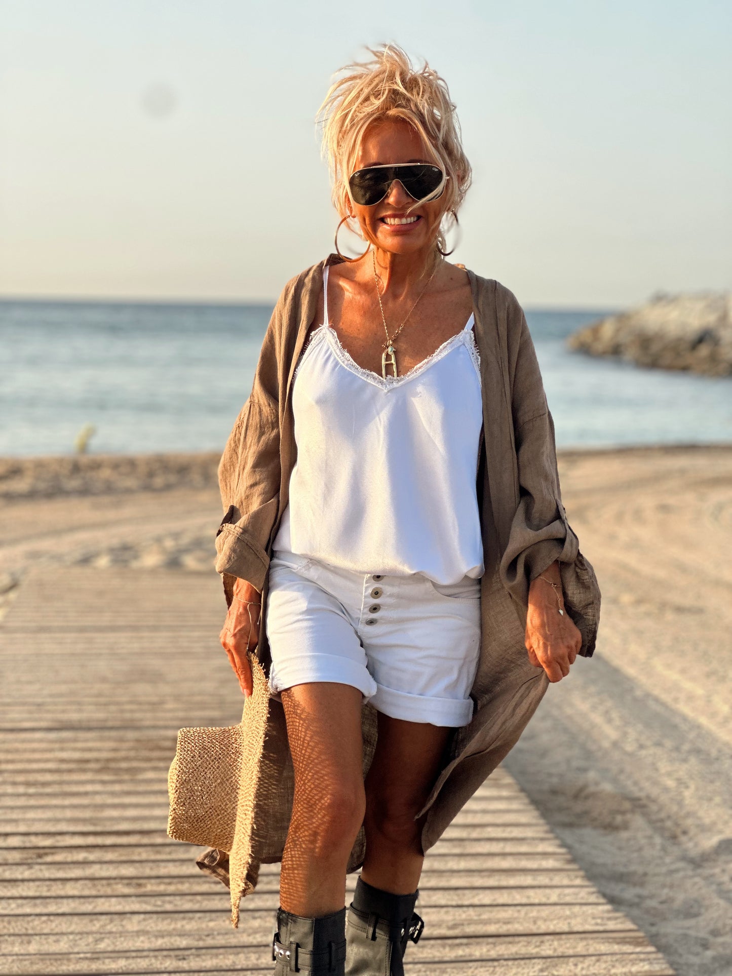 CHAQUETA LINO BETTY MULTICOLOR