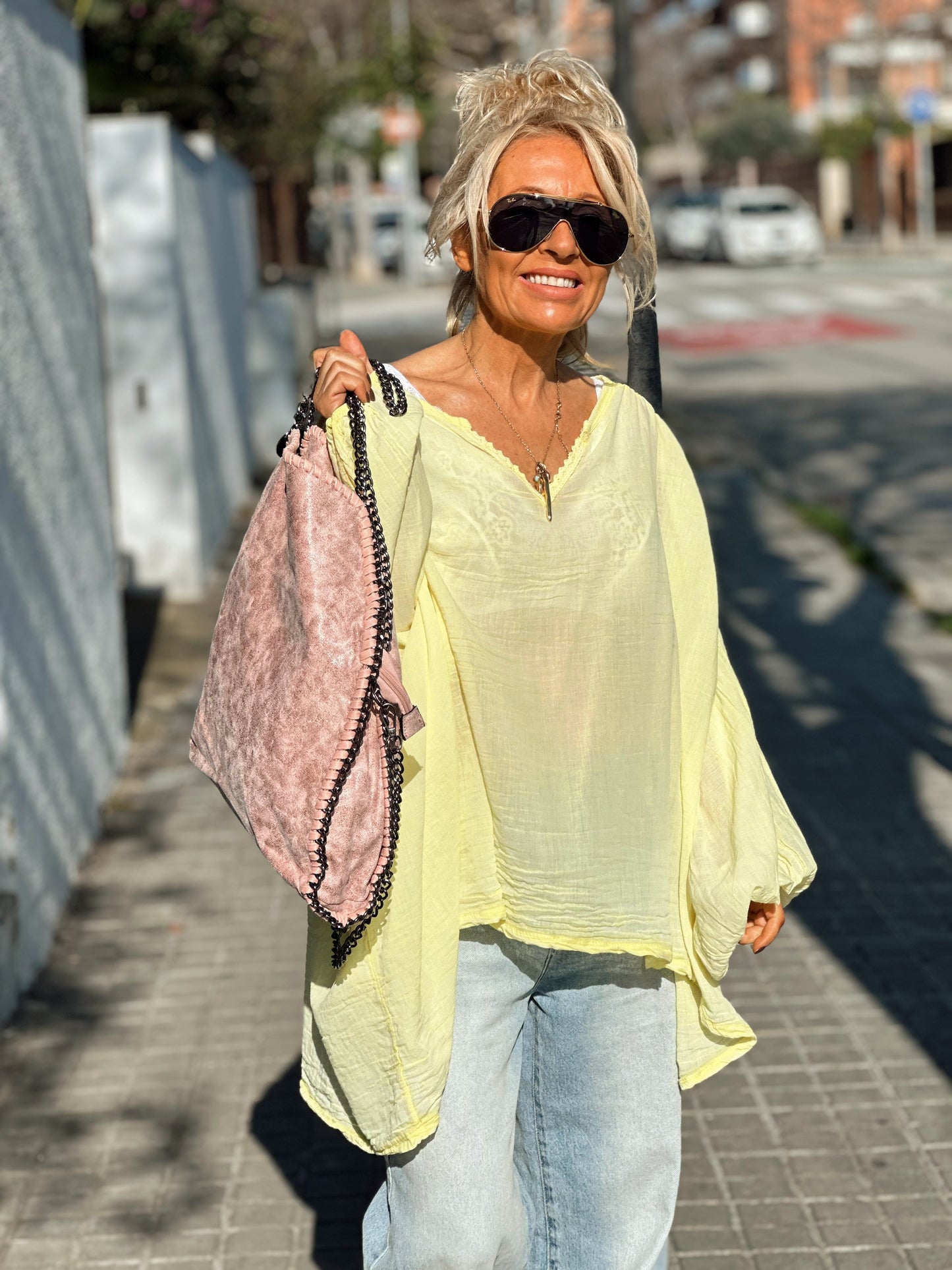 BLUSA SUPER OVERSIZE LUPA MULTICOLOR