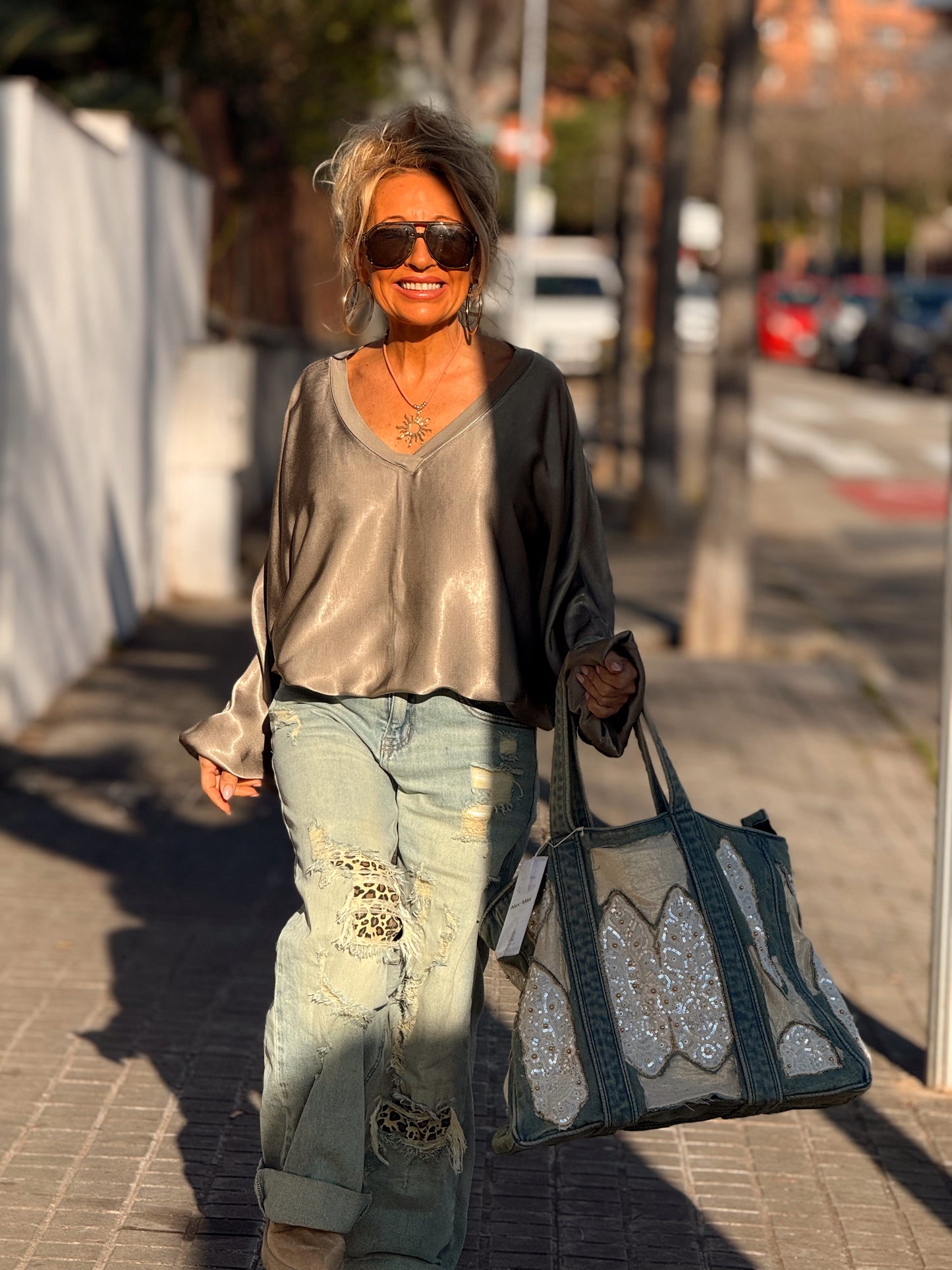 BLUSA OVERSIZE ZIGGY MULTICOLOR