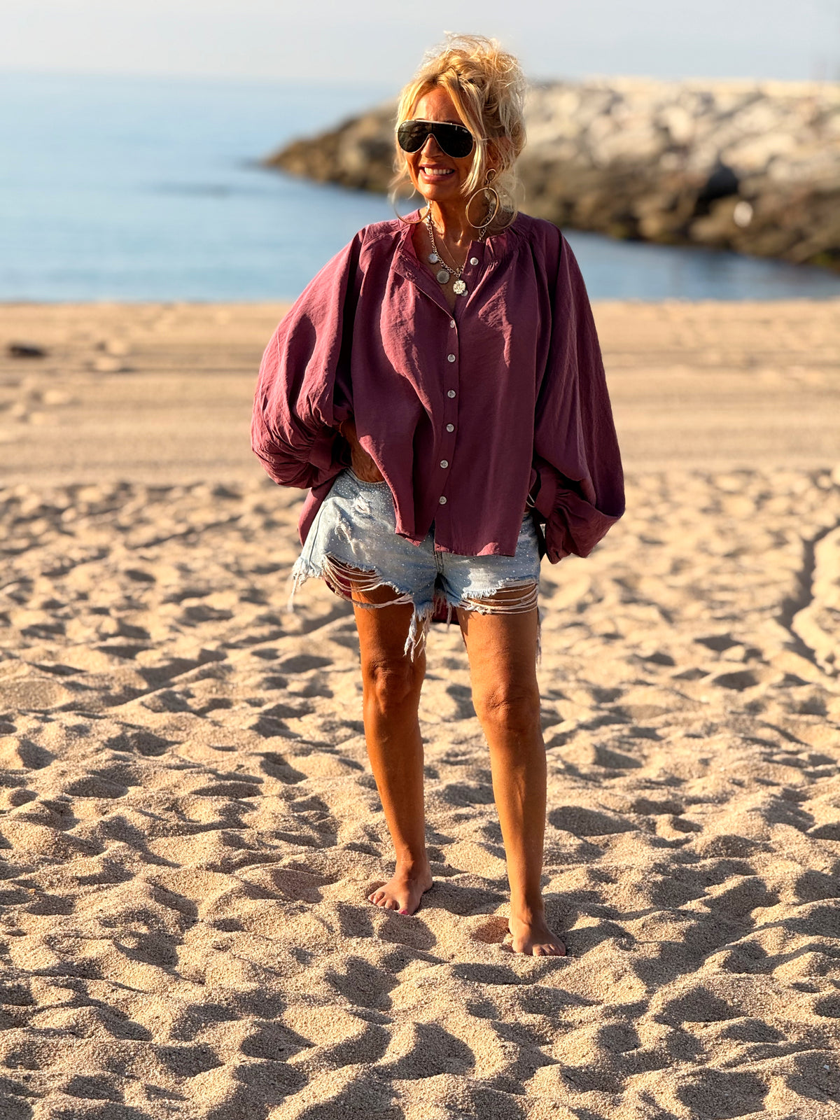 CAMISA ASIMÉTRICA OVERSIZE DAVID MULTICOLOR
