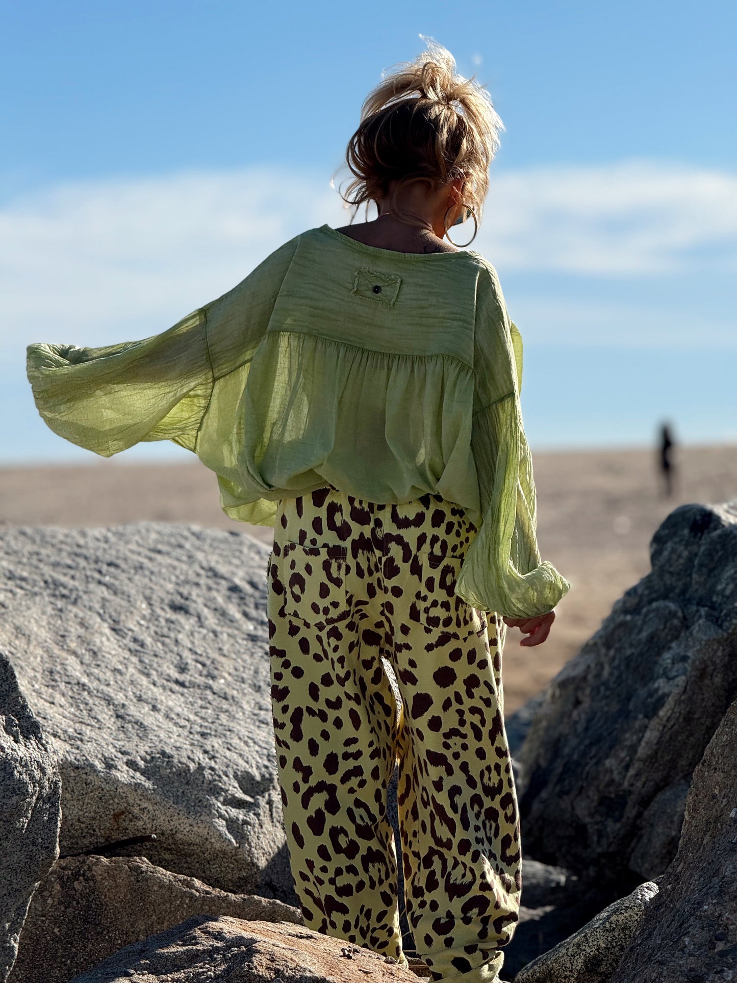 PANTALON BAGGY ANIMAL PRINT MULTICOLOR