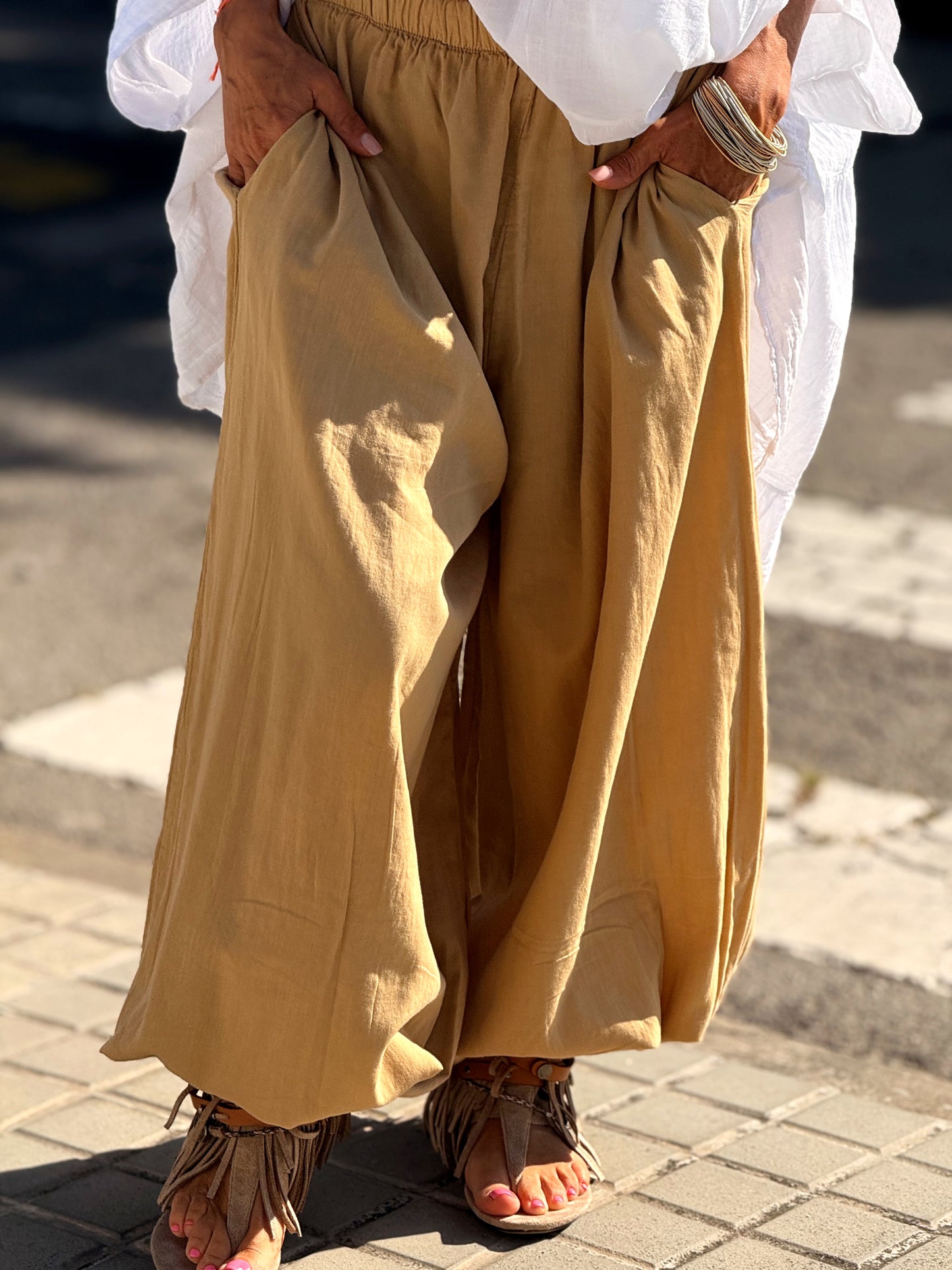 PANTALON MARI OVERSIZE MULTICOLOR