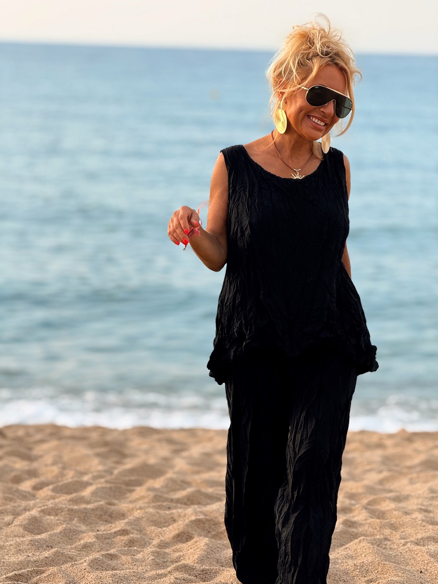 CONJUNTO ARRUGADO MULTICOLOR