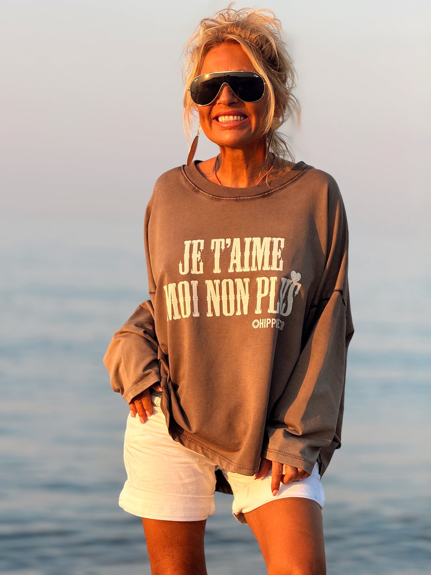 SUDADERA OVERSIZE JE T’AIME MOI NON PLUS MULTICOLOR