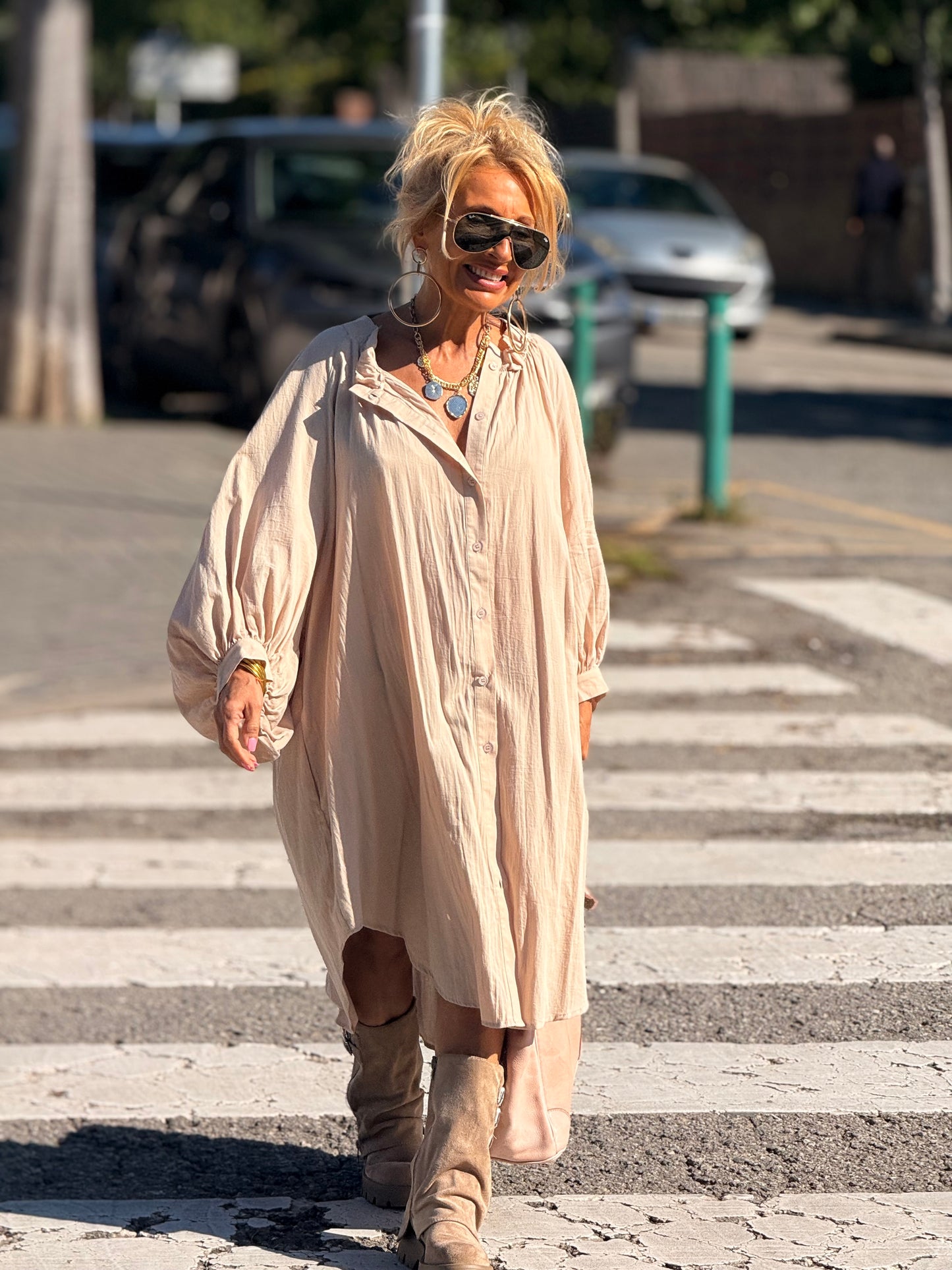 VESTIDO OVERSIZE NINA MULTICOLOR