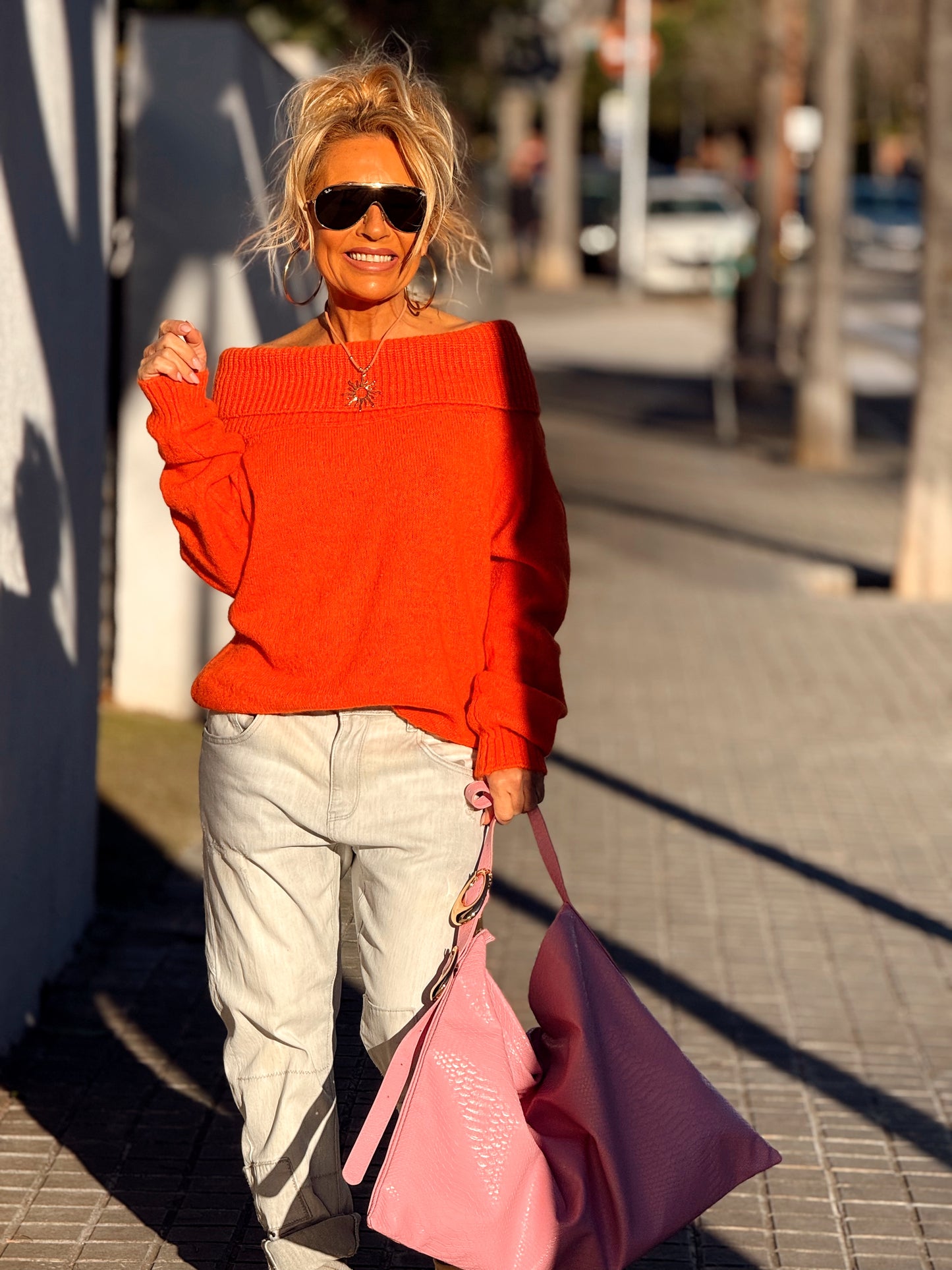 JERSEY DE PUNTO BARDOT MULTICOLOR