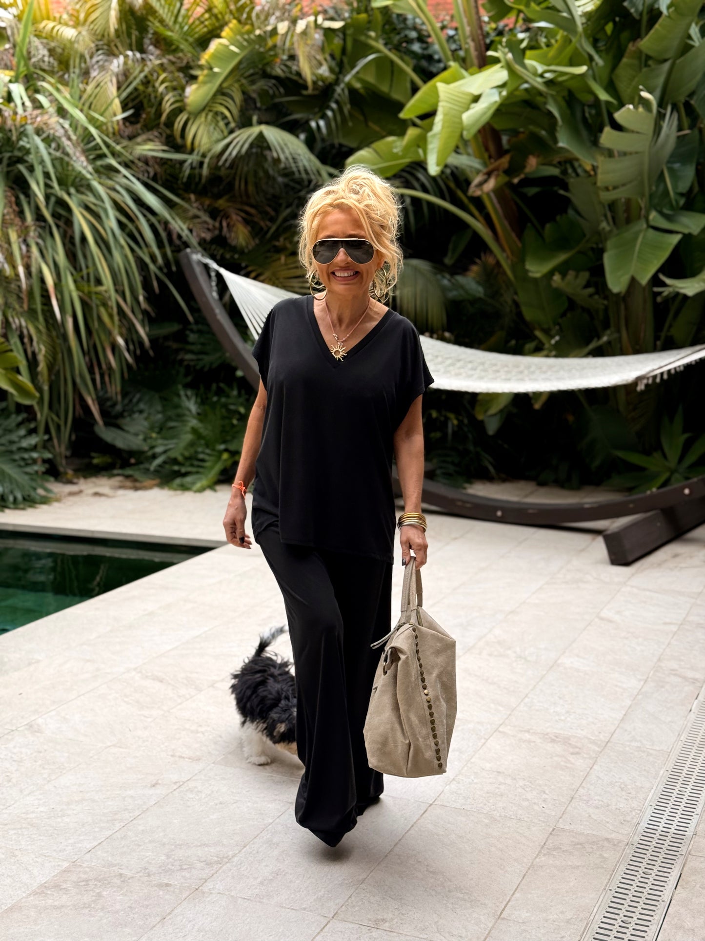 CONJUNTO PANTALON-BLUSA ALBA MULTICOLOR