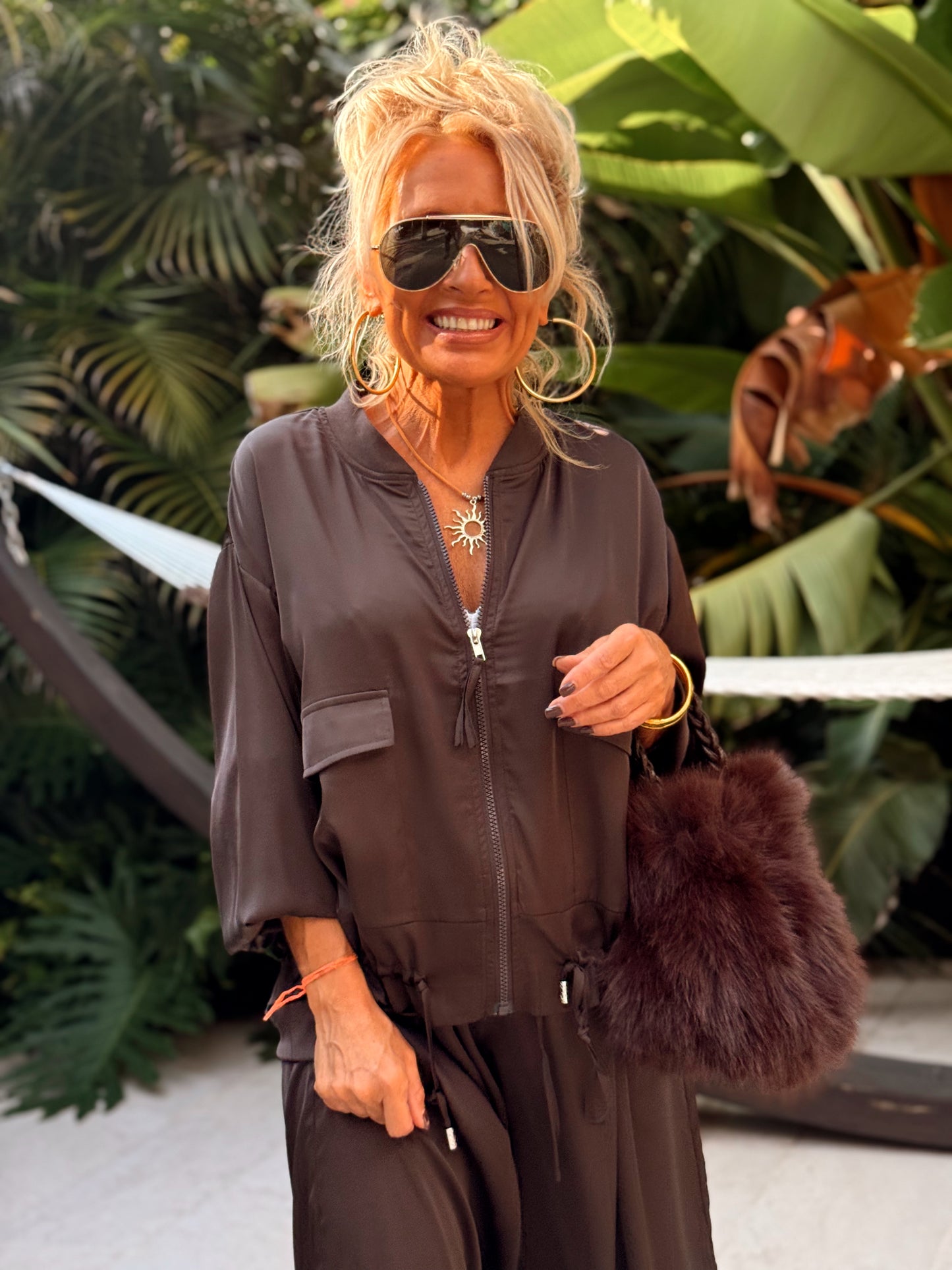 CONJUNTO BOMBER-PANTALON CELIA MULTICOLOR