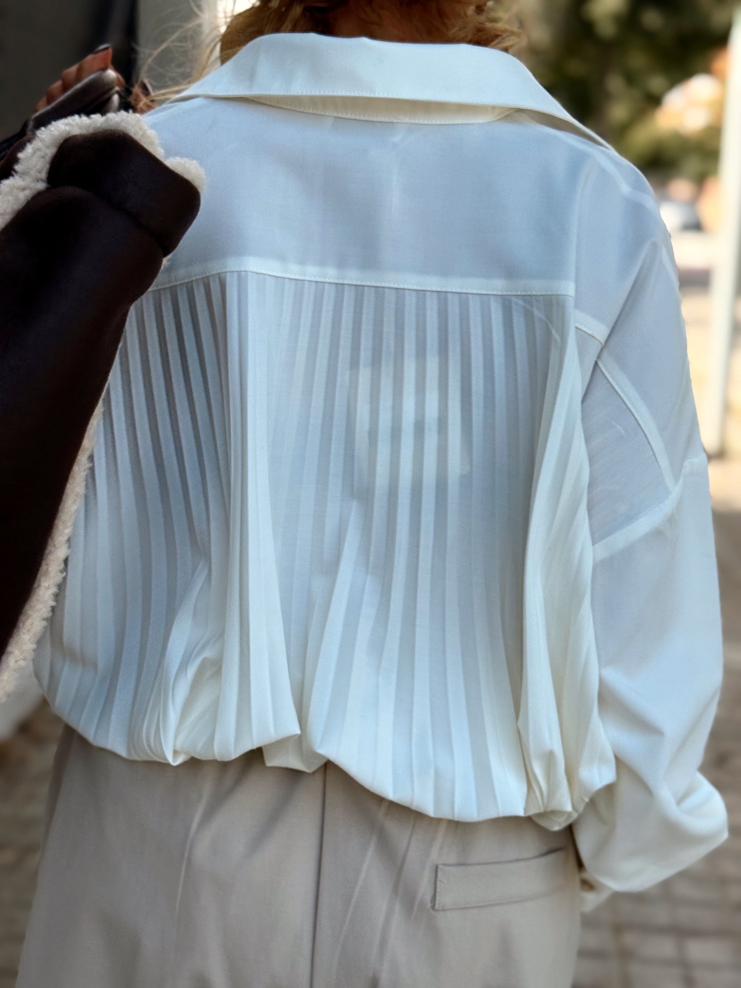 CAMISA OVERSIZE PLIEGUE ENEA MULTICOLOR