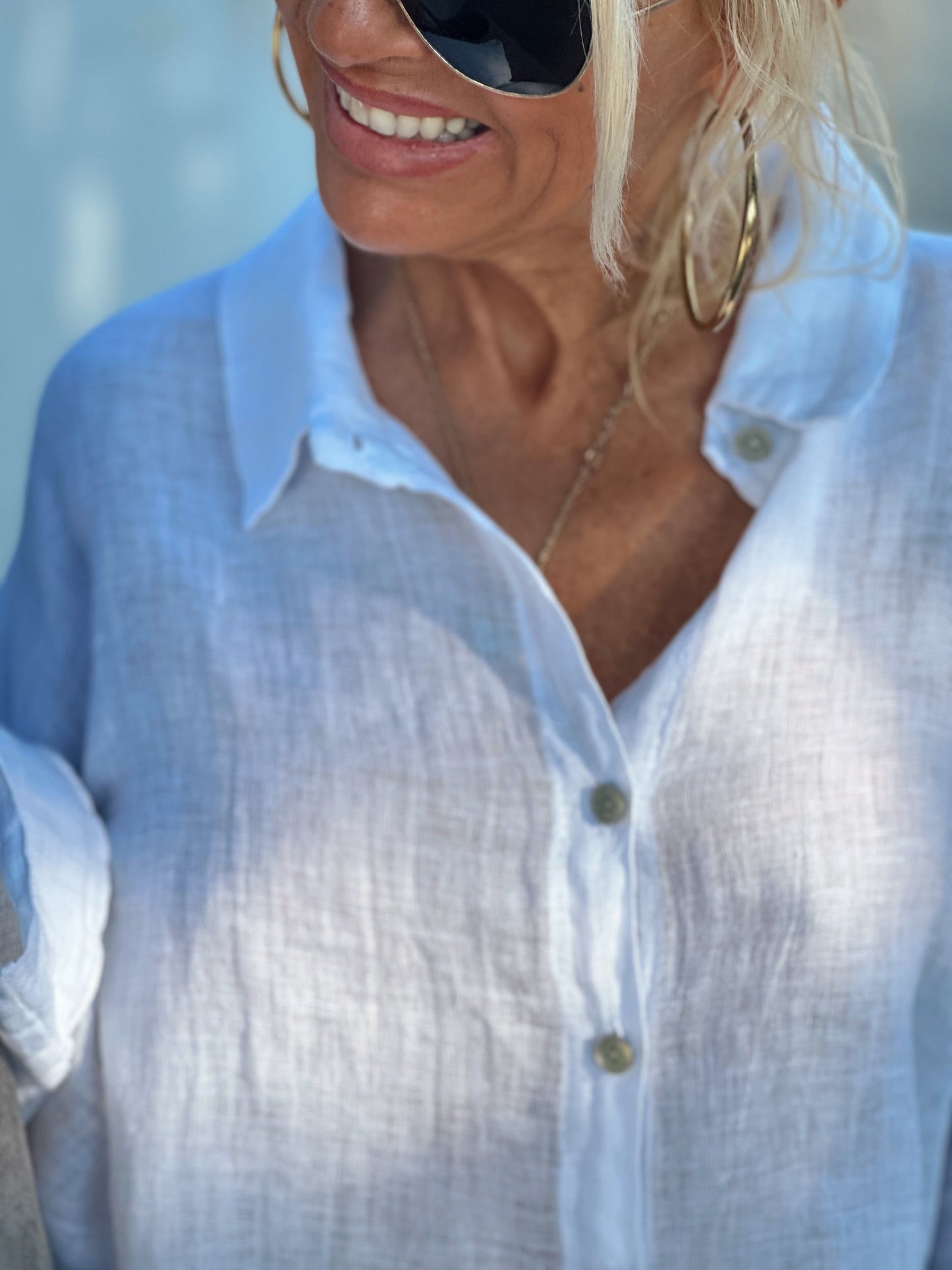 CAMISA LINO CROP-TOP MULTICOLOR