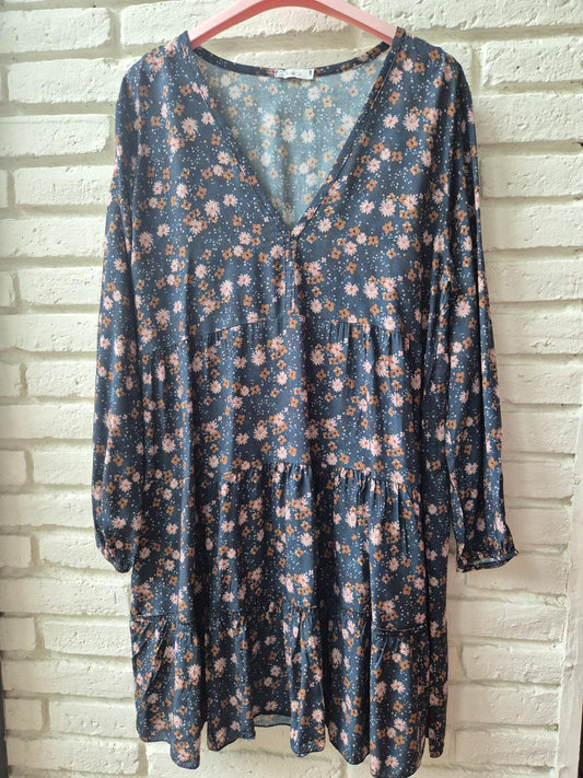 VESTIDO CORTO KELSIE ESTAMPADO VERDE