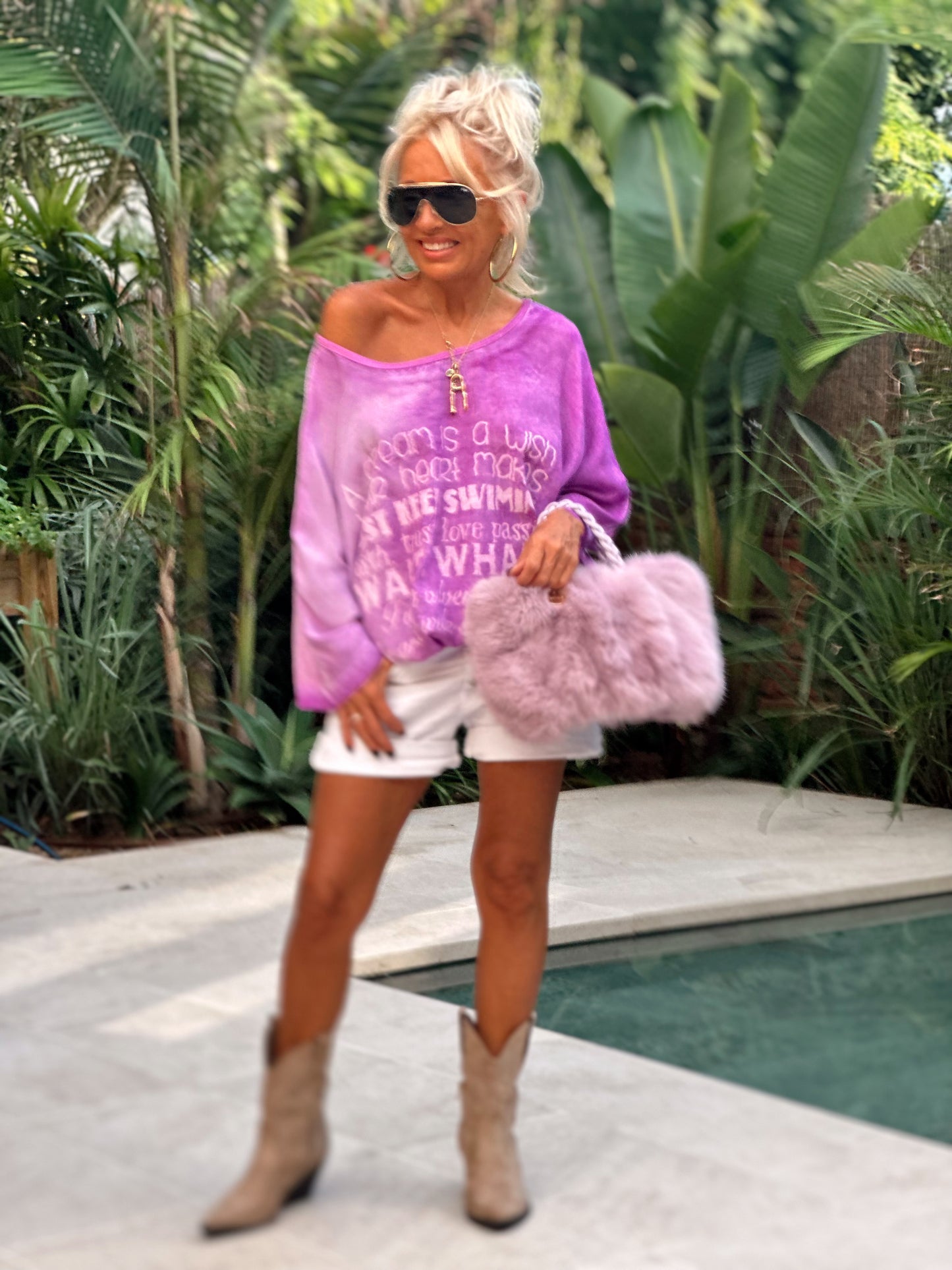 BOLSO PELO SINTÉTICO LONDRES ROSA