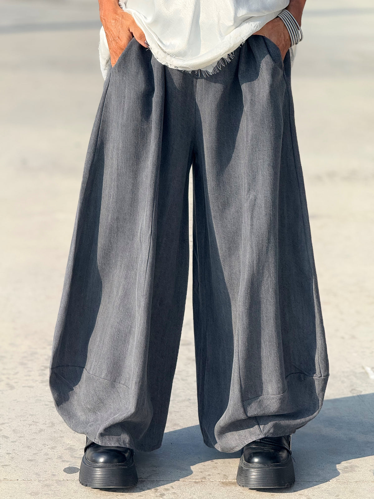 PANTALON OVERSIZE EDU GRIS