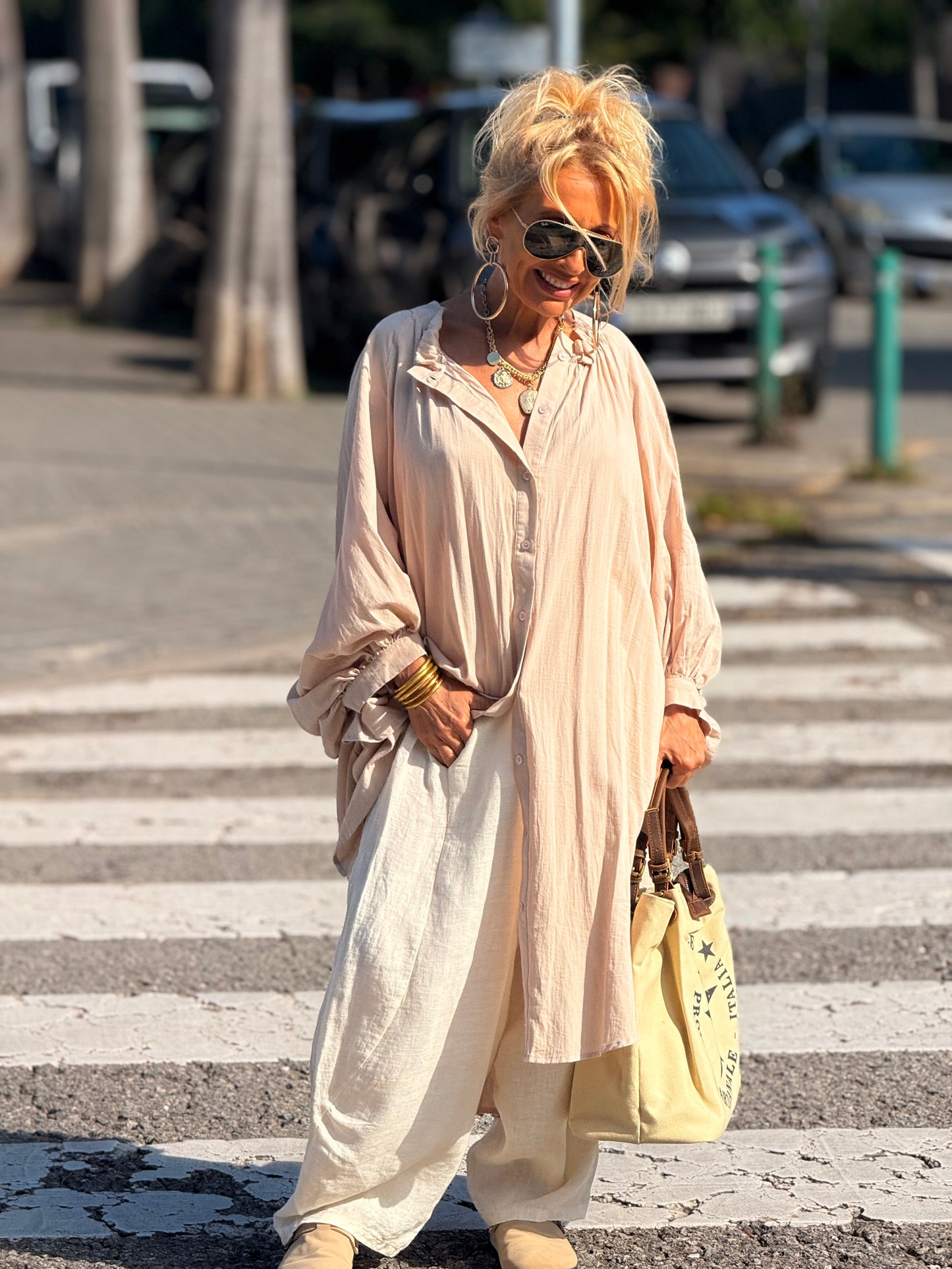 VESTIDO OVERSIZE NINA MULTICOLOR
