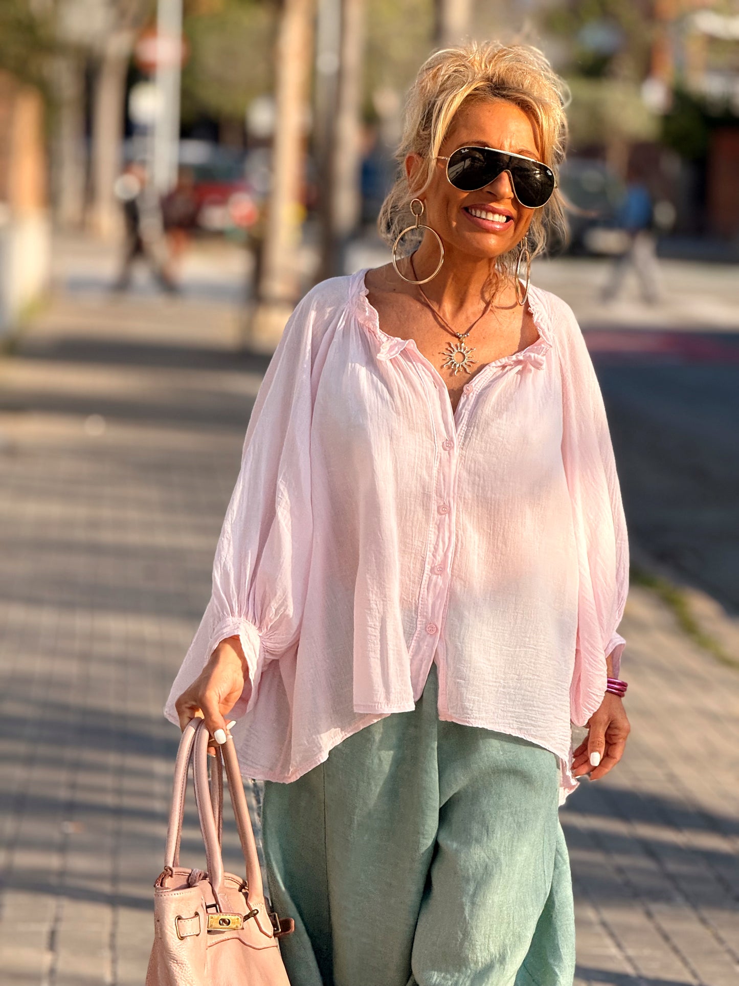 BLUSA OVERSIZE NINA MULTICOLOR