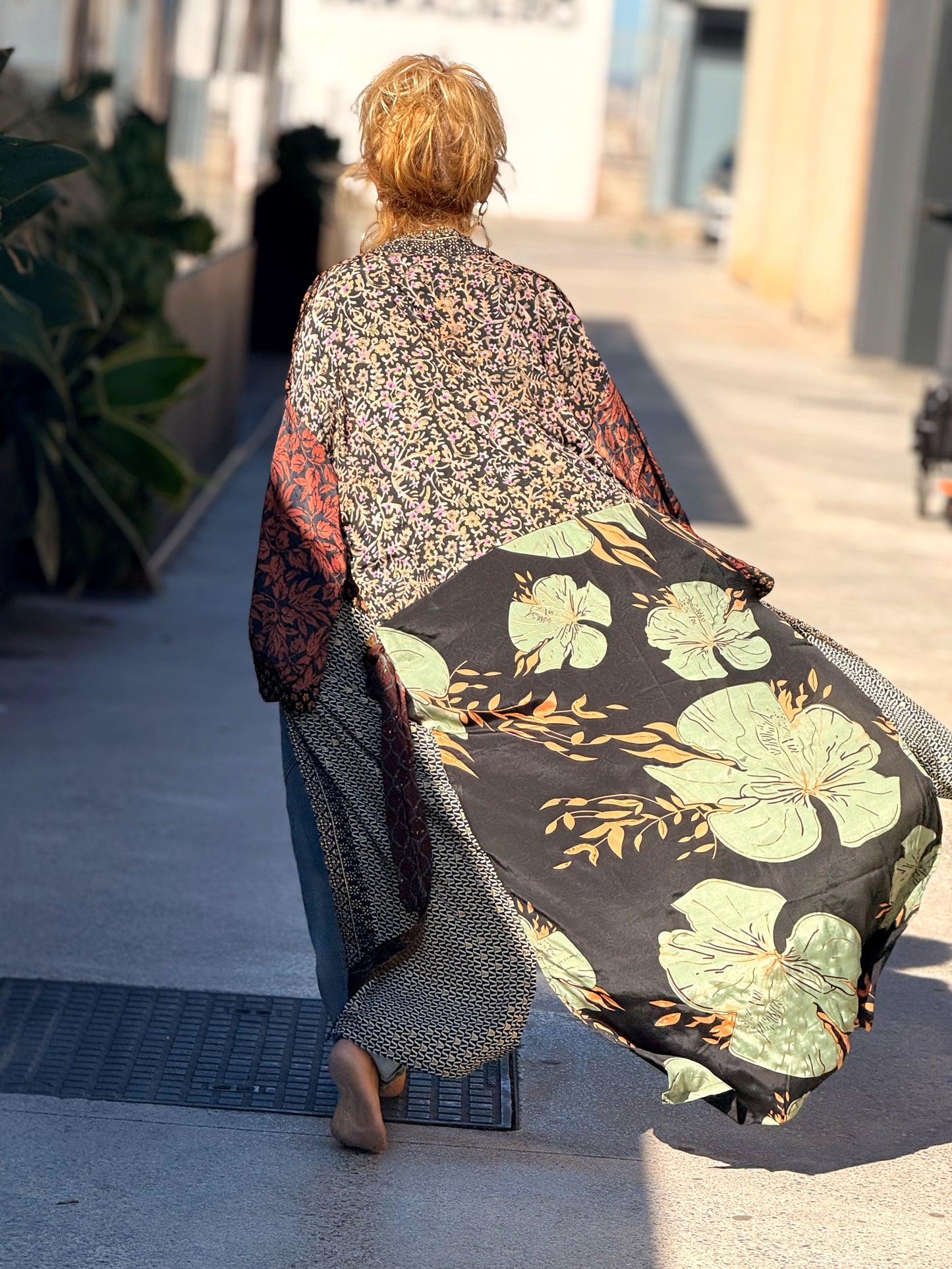 KIMONO ESTAMPADO MANGA 3/4 MULTICOLOR