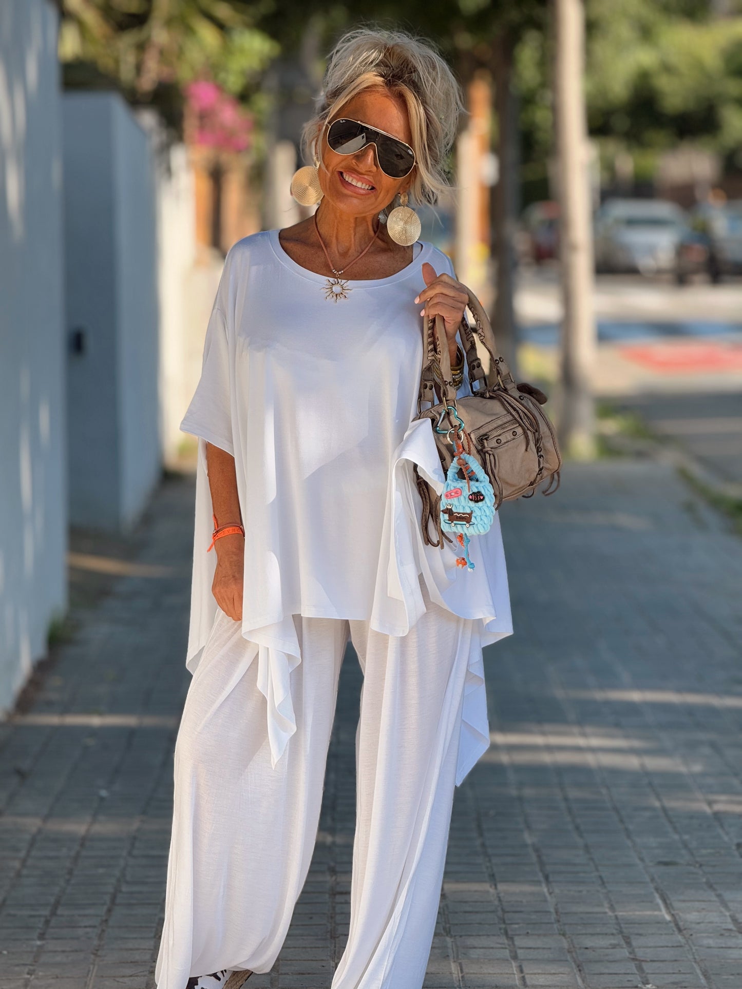 CONJUNTO OVERSIZE PANTALÓN-TÚNICA JADE BLANCO