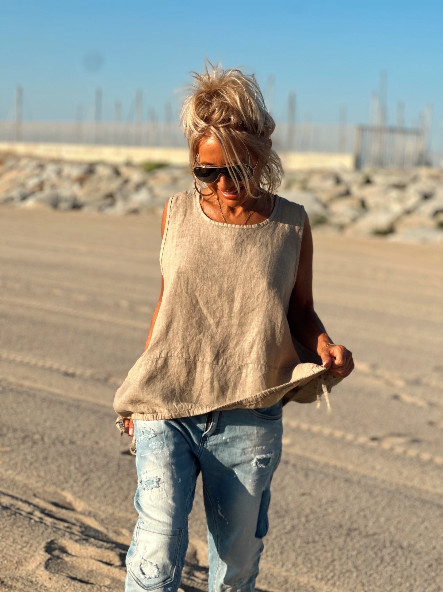 BLUSA LINO ARTHUR MULTICOLOR