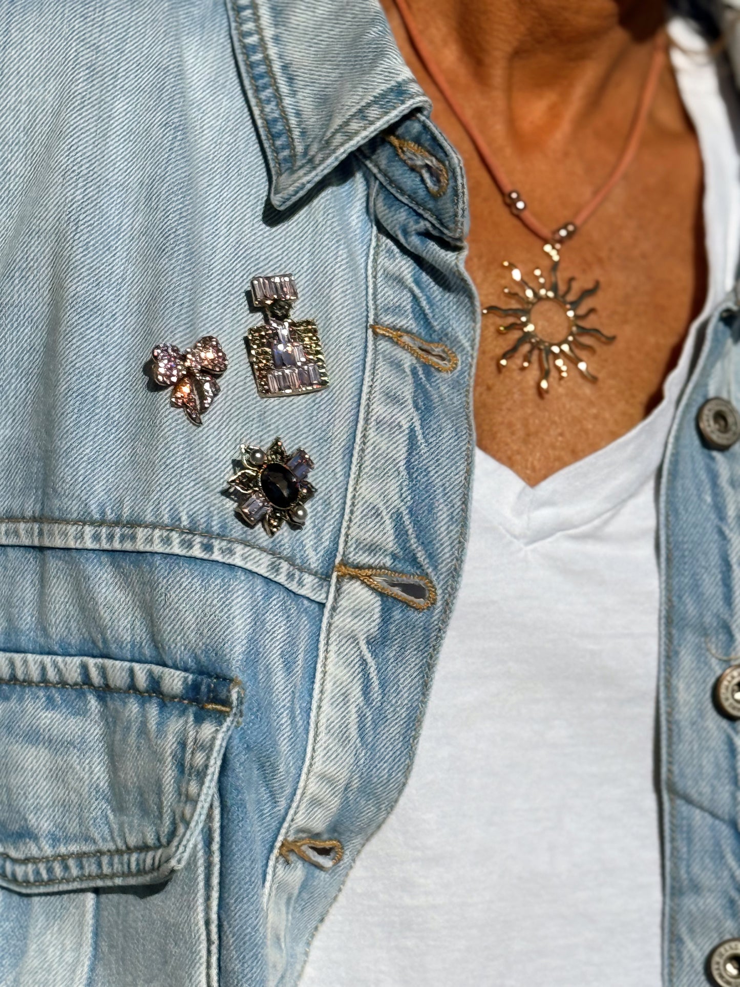 SET BROCHE GRACE ROSA