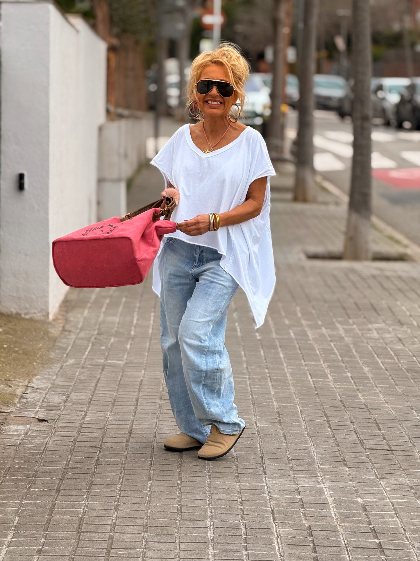 CAMISETA ASIMÉTRICA SACHA MULTICOLOR