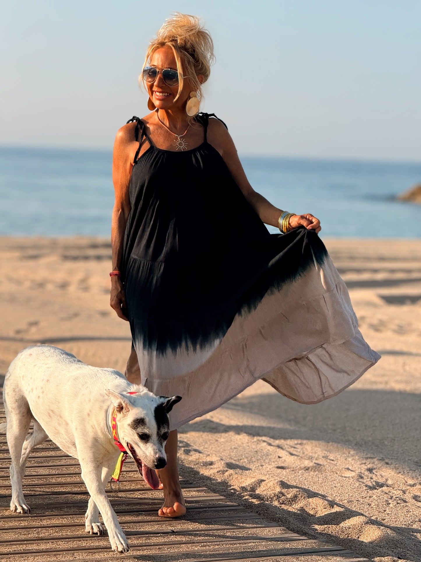 VESTIDO CORTO TIRANTES TYE&DYE MULTICOLOR