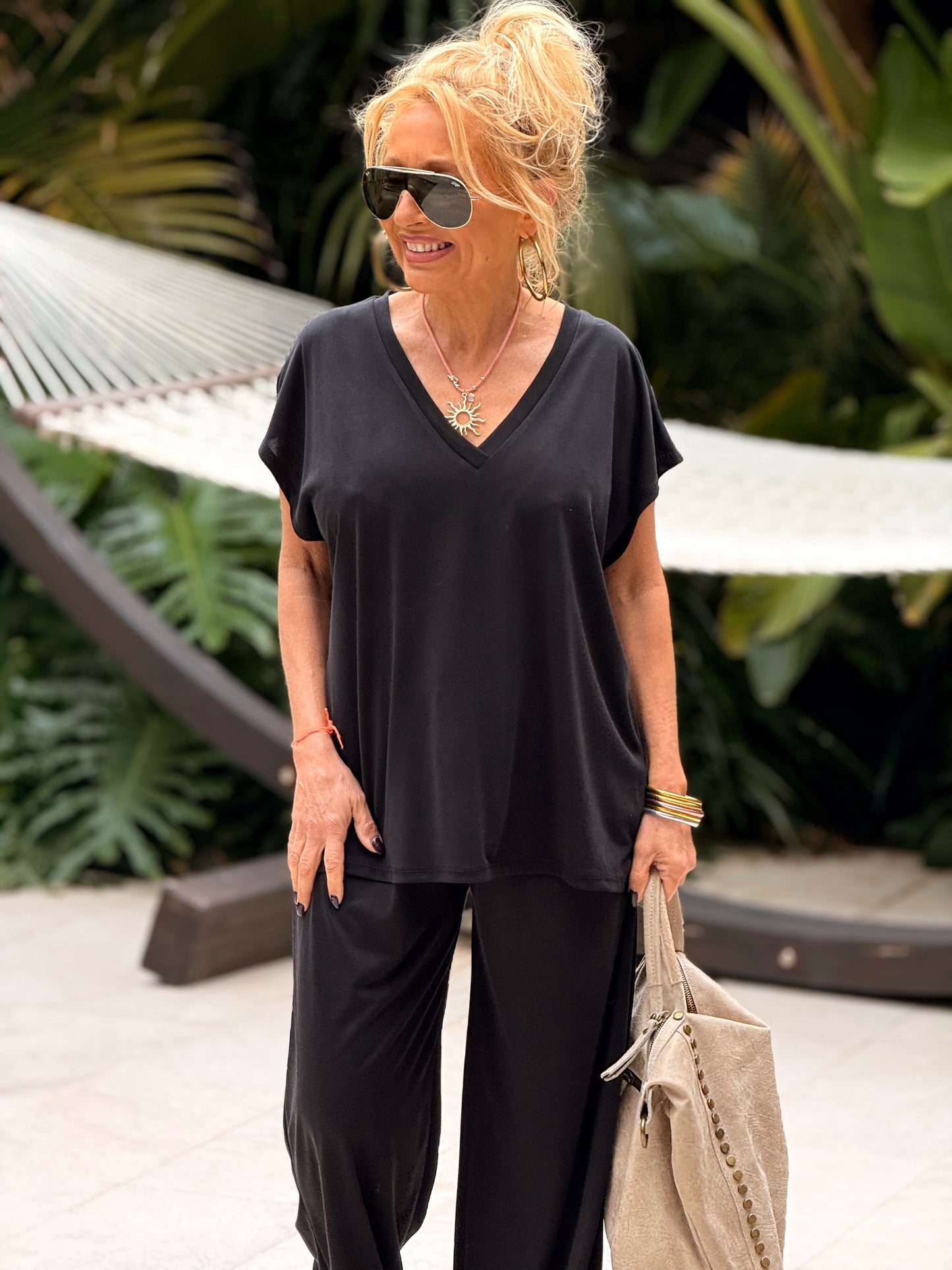 CONJUNTO PANTALON-BLUSA ALBA MULTICOLOR