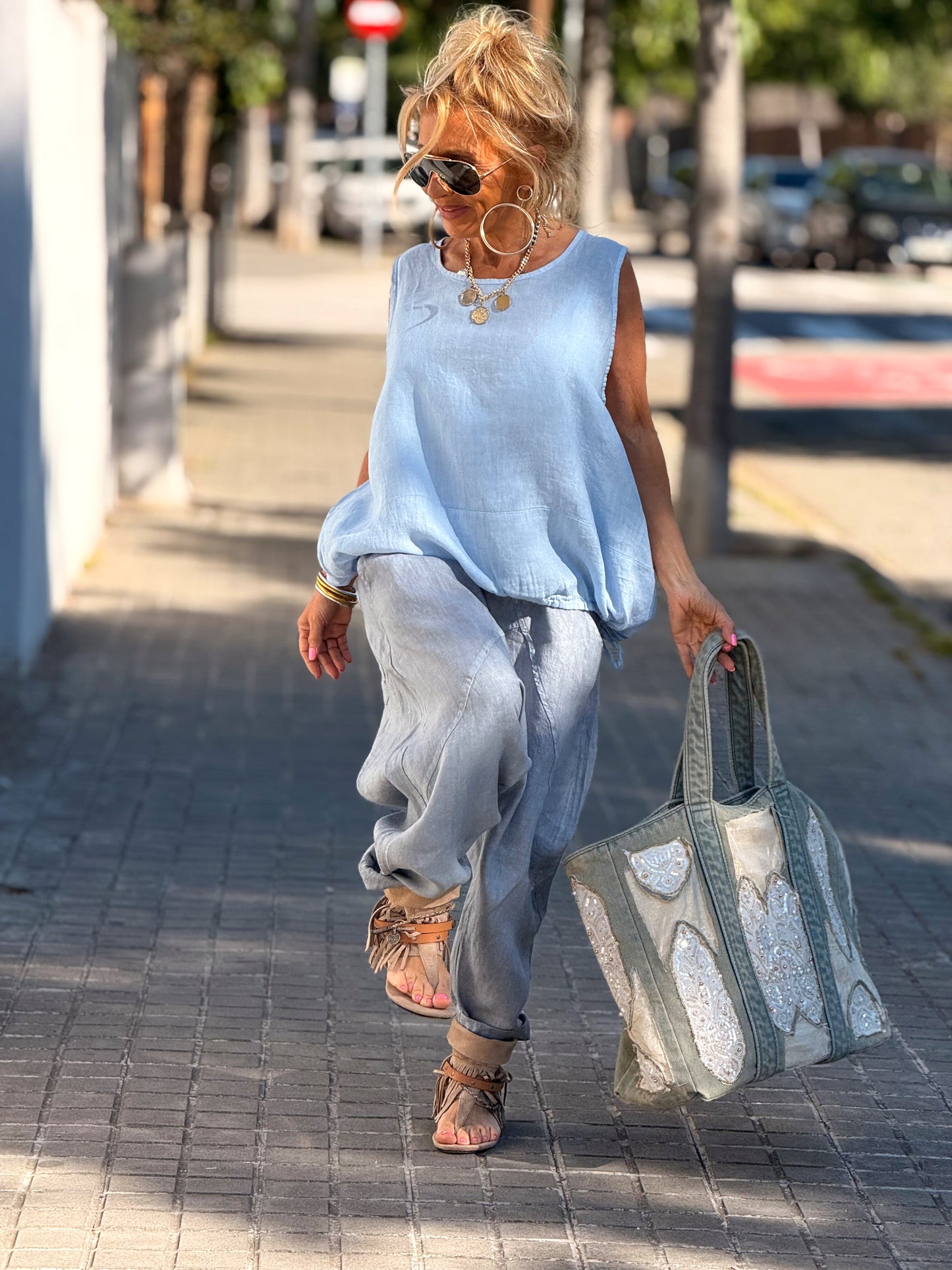 BLUSA LINO ARTHUR MULTICOLOR