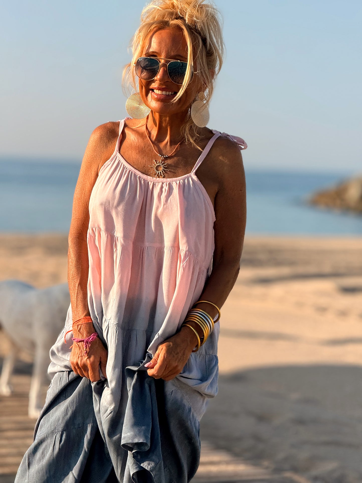 VESTIDO CORTO TIRANTES TYE&DYE MULTICOLOR