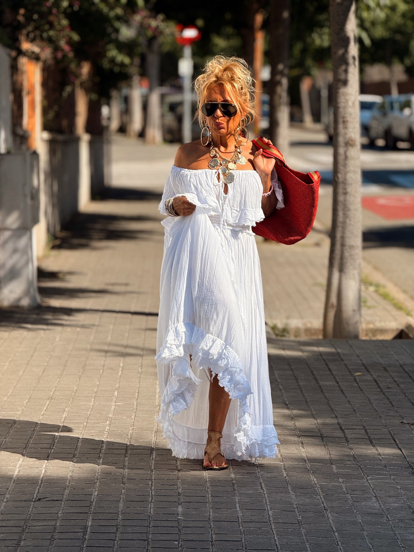 VESTIDO BOHO MULTICOLOR