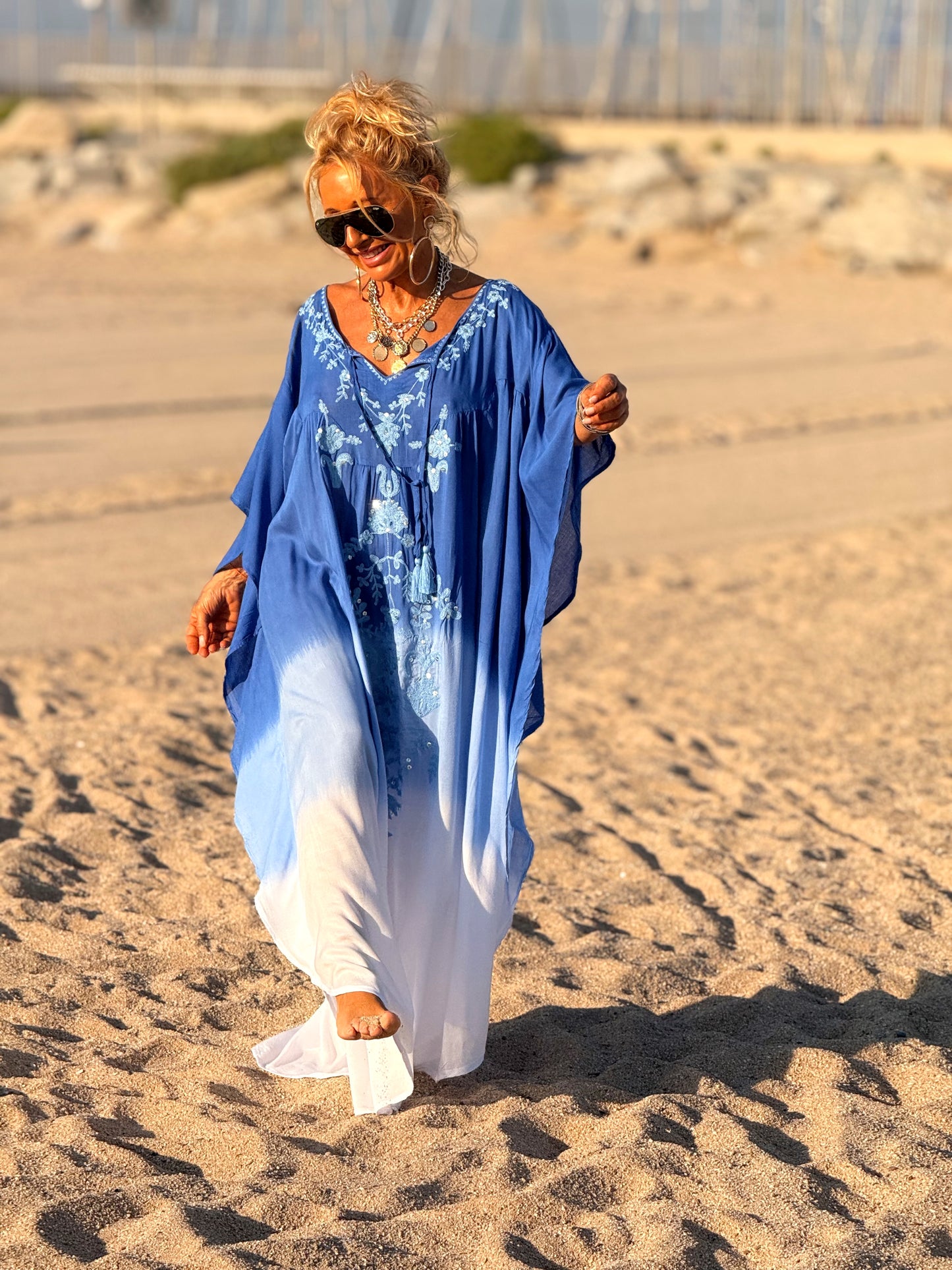 VESTIDO KAFTAN MIKONOS MULTICOLOR
