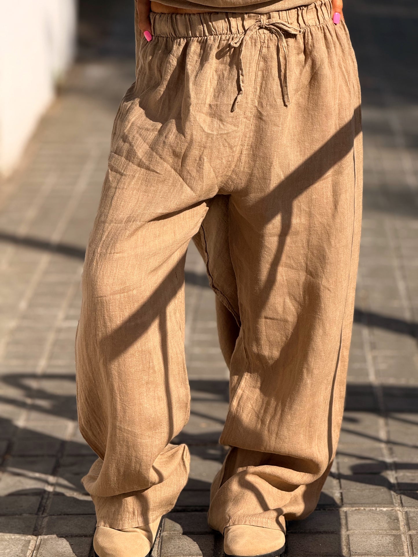 CONJUNTO TUNICA-PANTALON LINO ESTHER MULTICOLOR