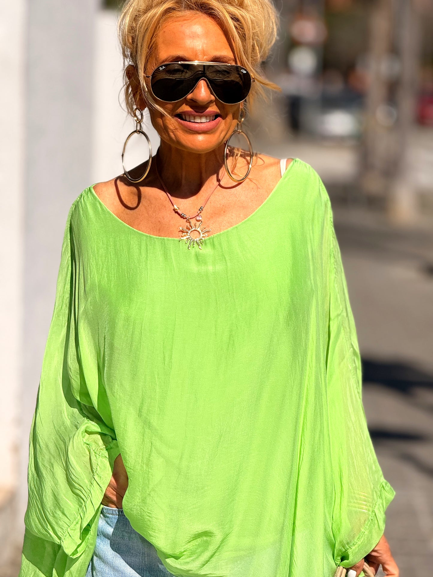 BLUSA CON TOP OVERSIZE ASIMÉTRICA NOA MULTICOLOR