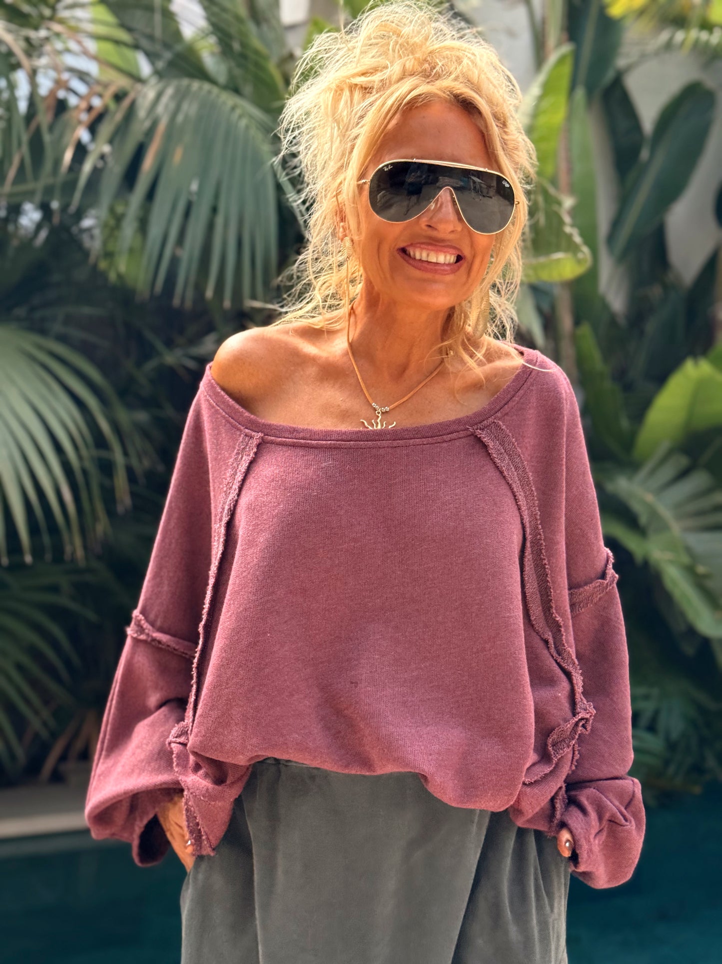 SUDADERA OVERSIZE MAELIS MULTICOLOR