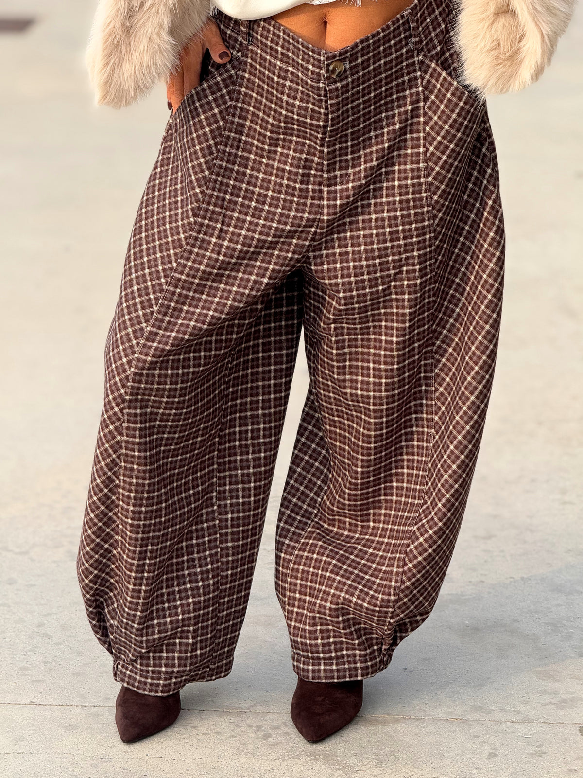 PANTALON CUADROS LEA MULTICOLOR