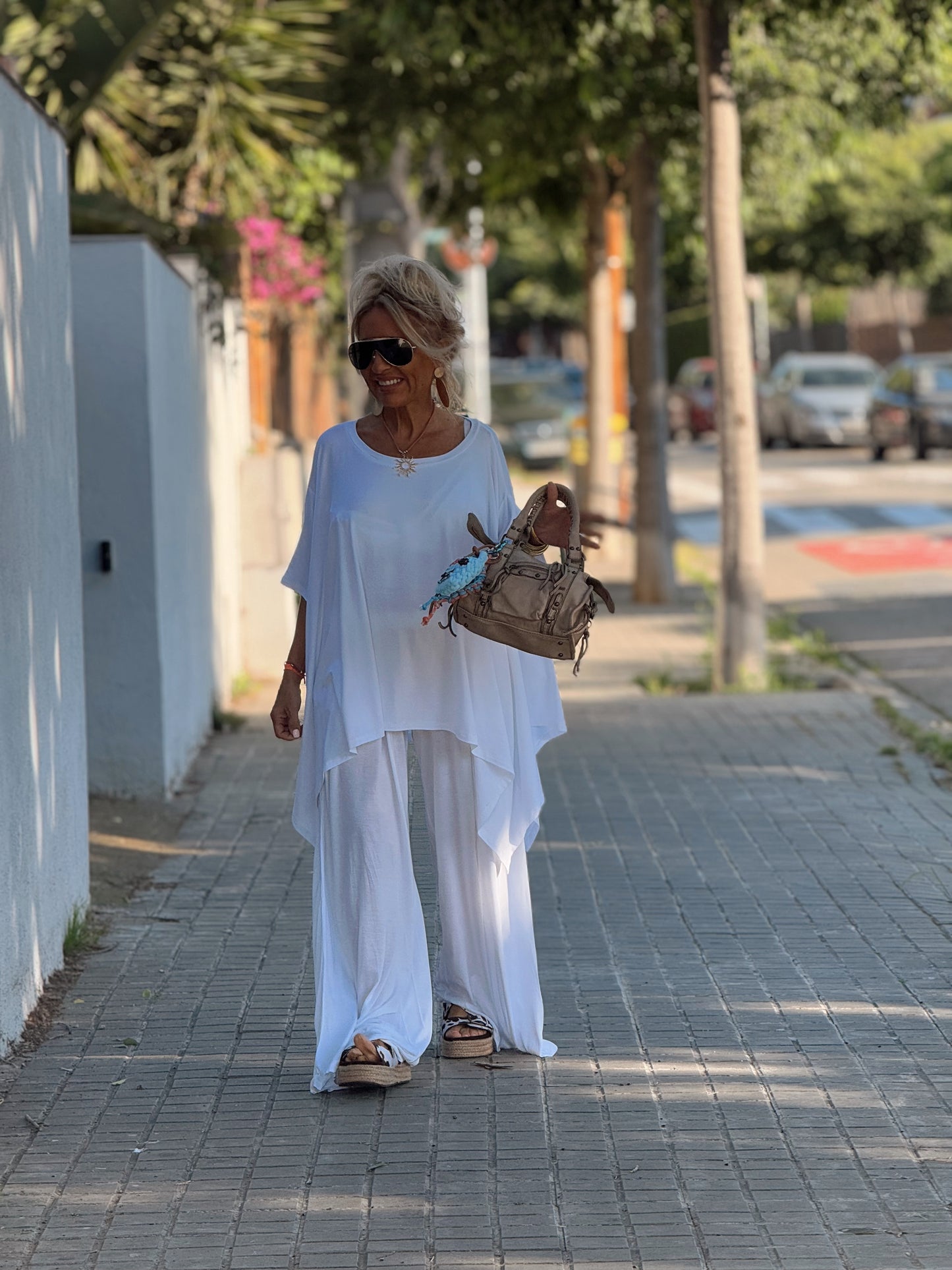 CONJUNTO OVERSIZE PANTALÓN-TÚNICA JADE BLANCO
