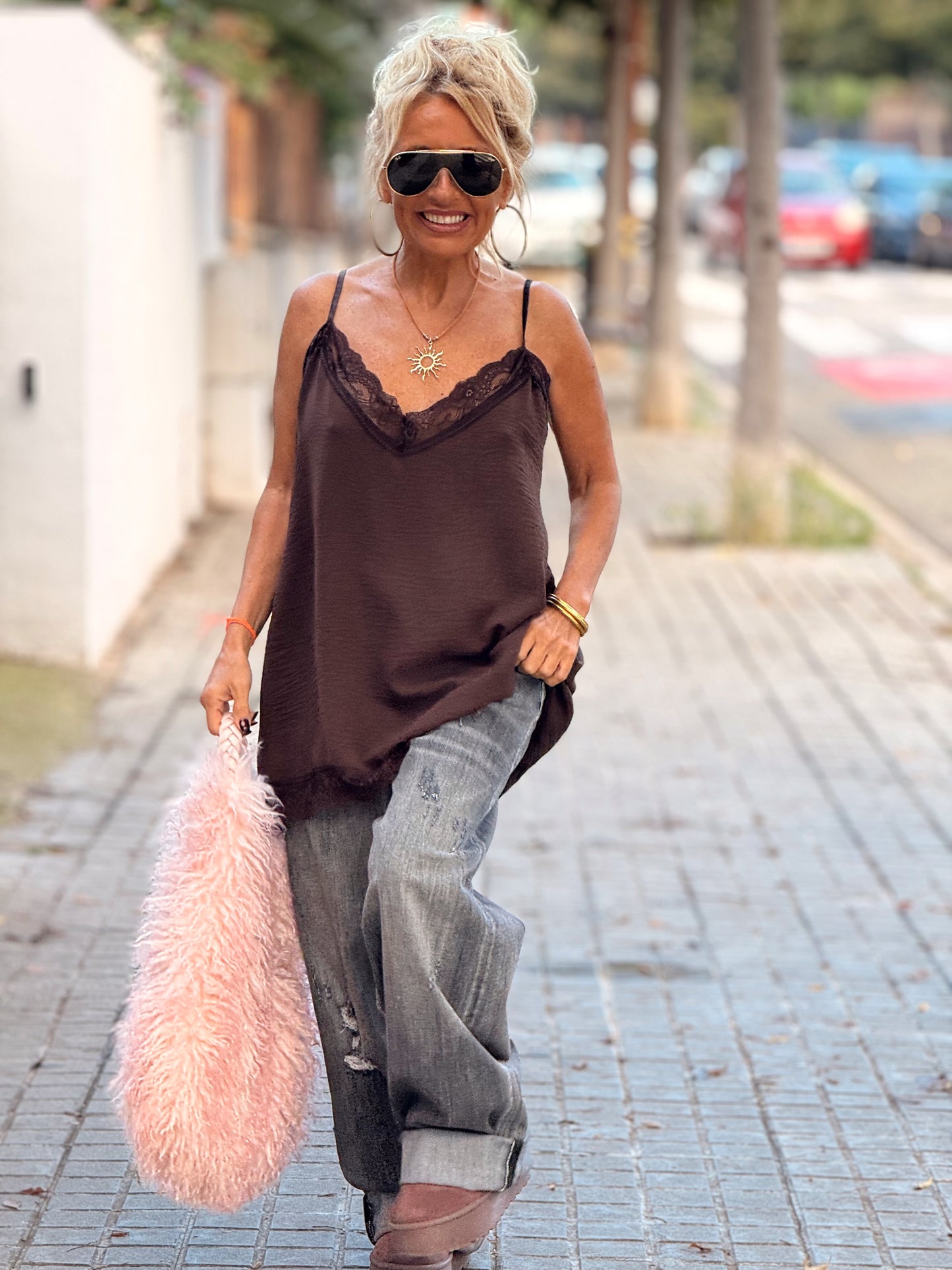 TOP LENCERO SUPER OVERSIZE LUISA MULTICOLOR