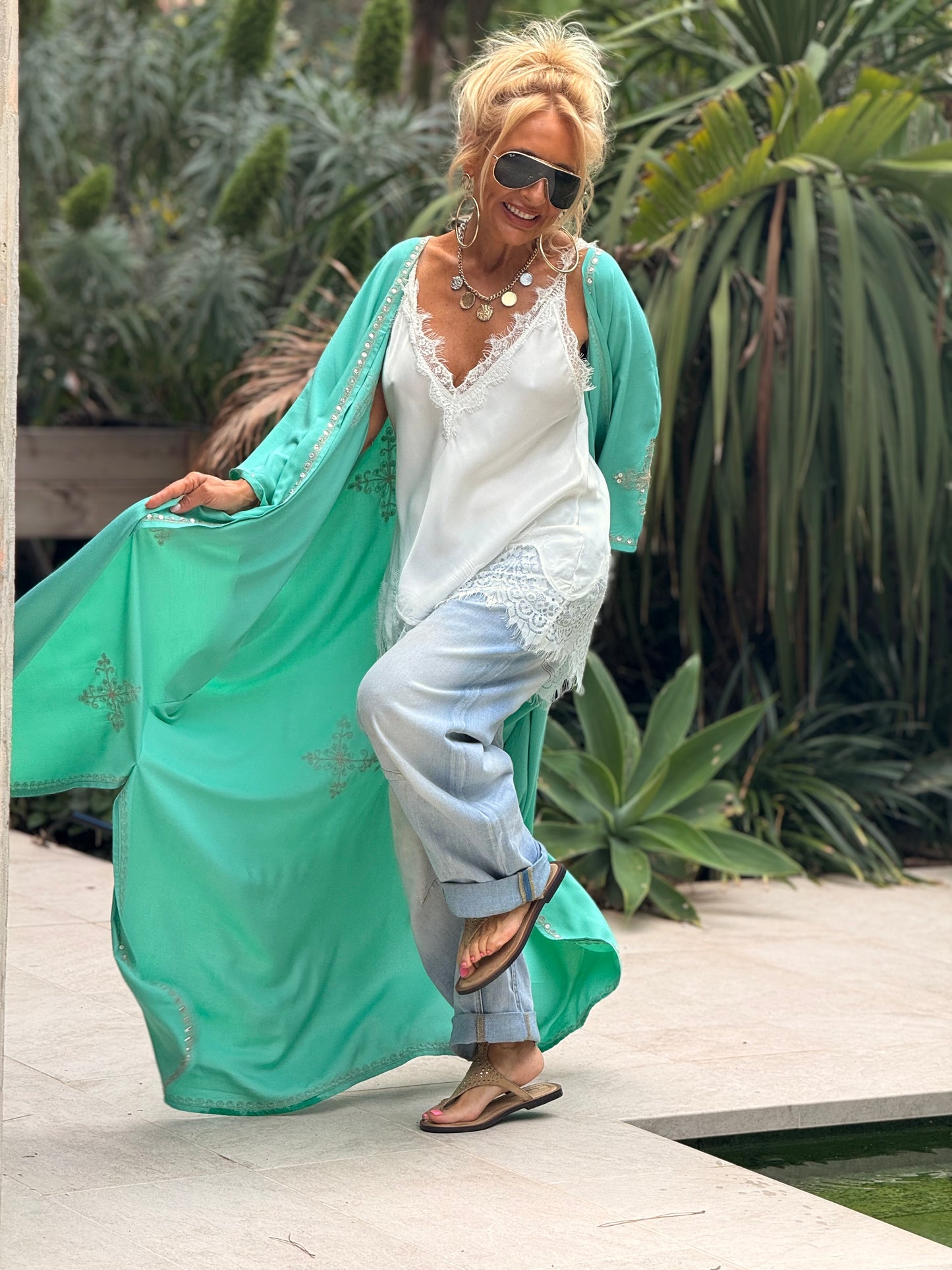KIMONO SUPER OVERSIZE MENORCA MULTICOLOR