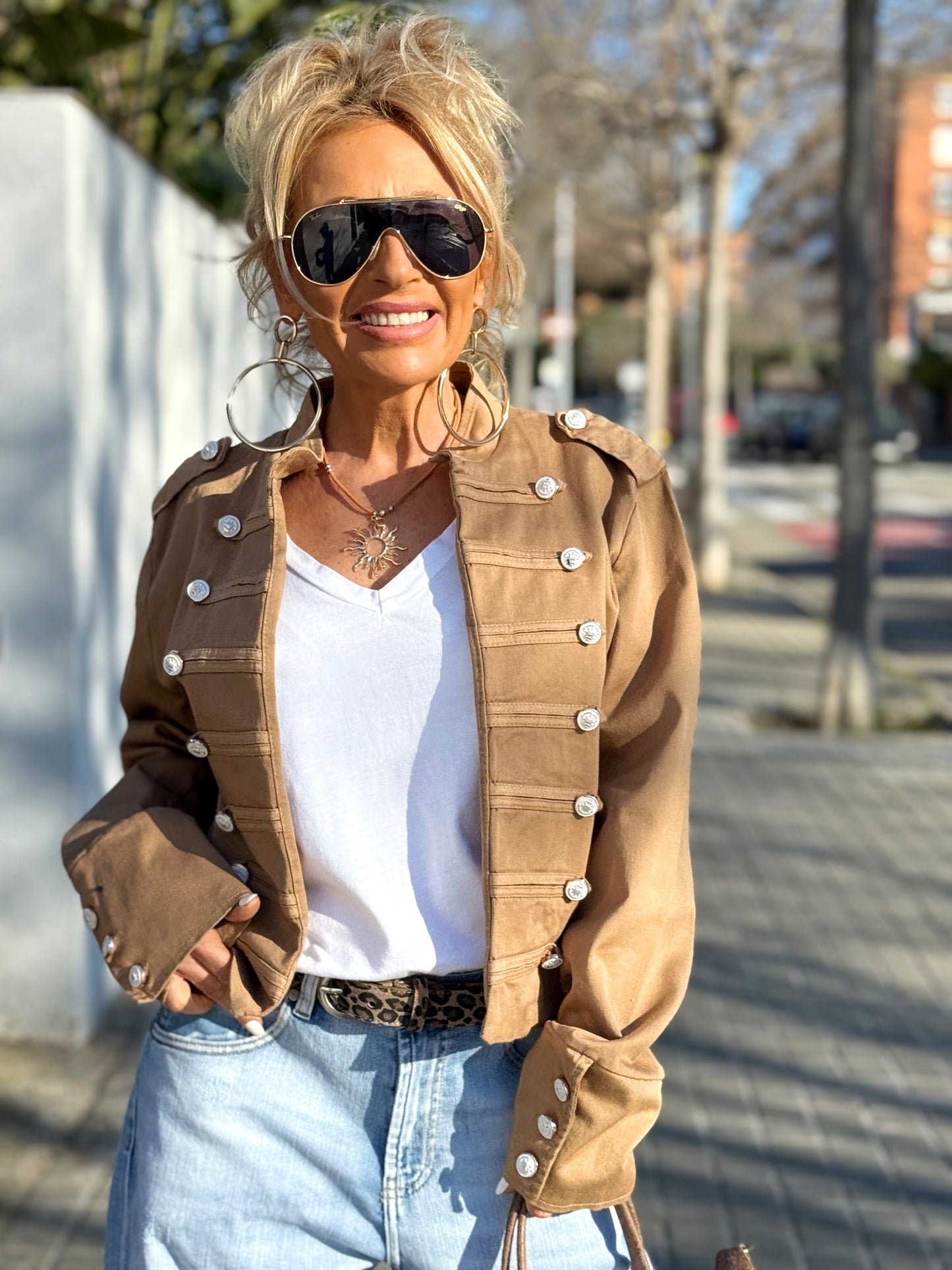 CHAQUETA CORTA COLONIAL MULTICOLOR