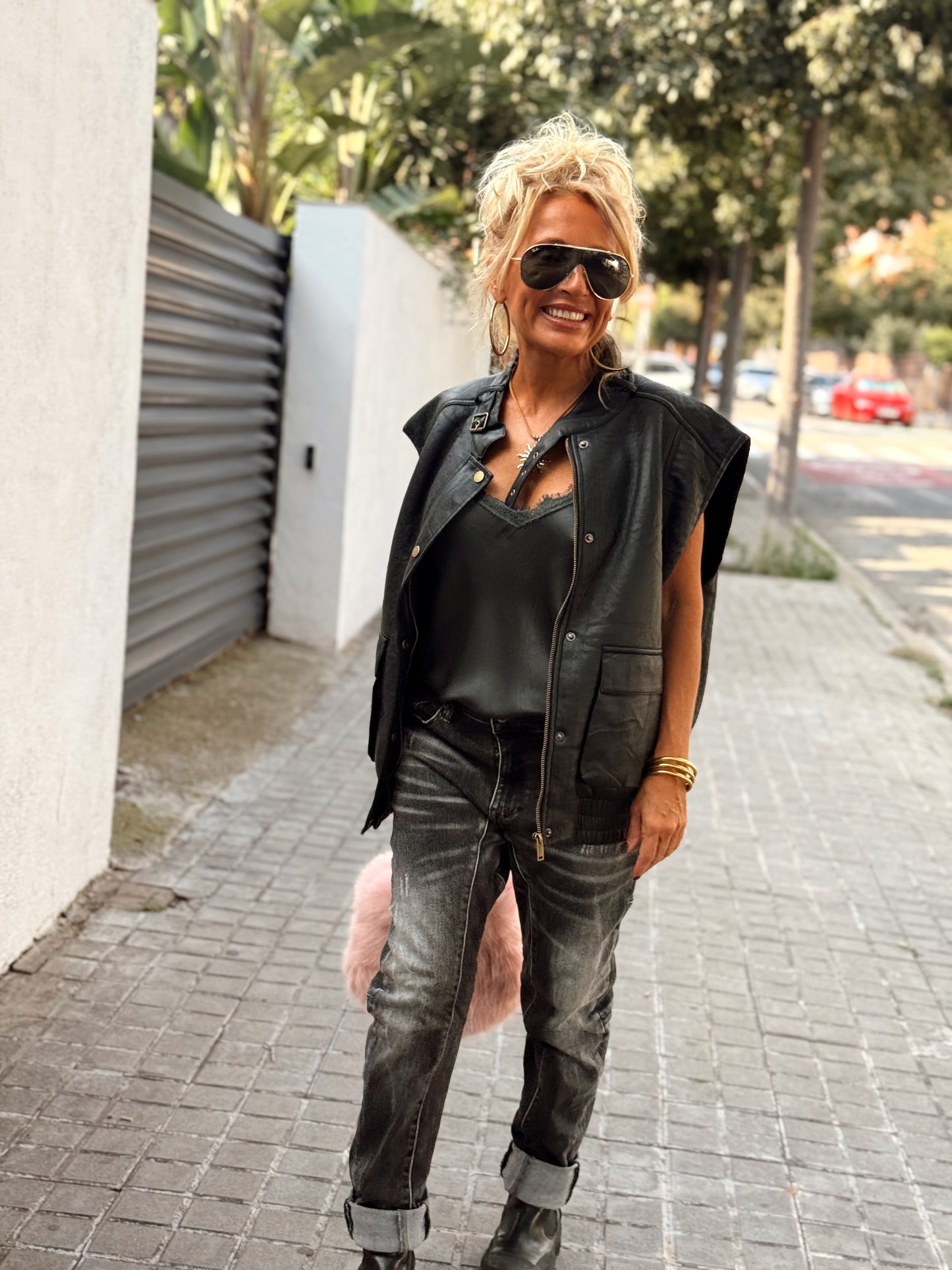 CHALECO POLIPIEL LEONARDO MULTICOLOR