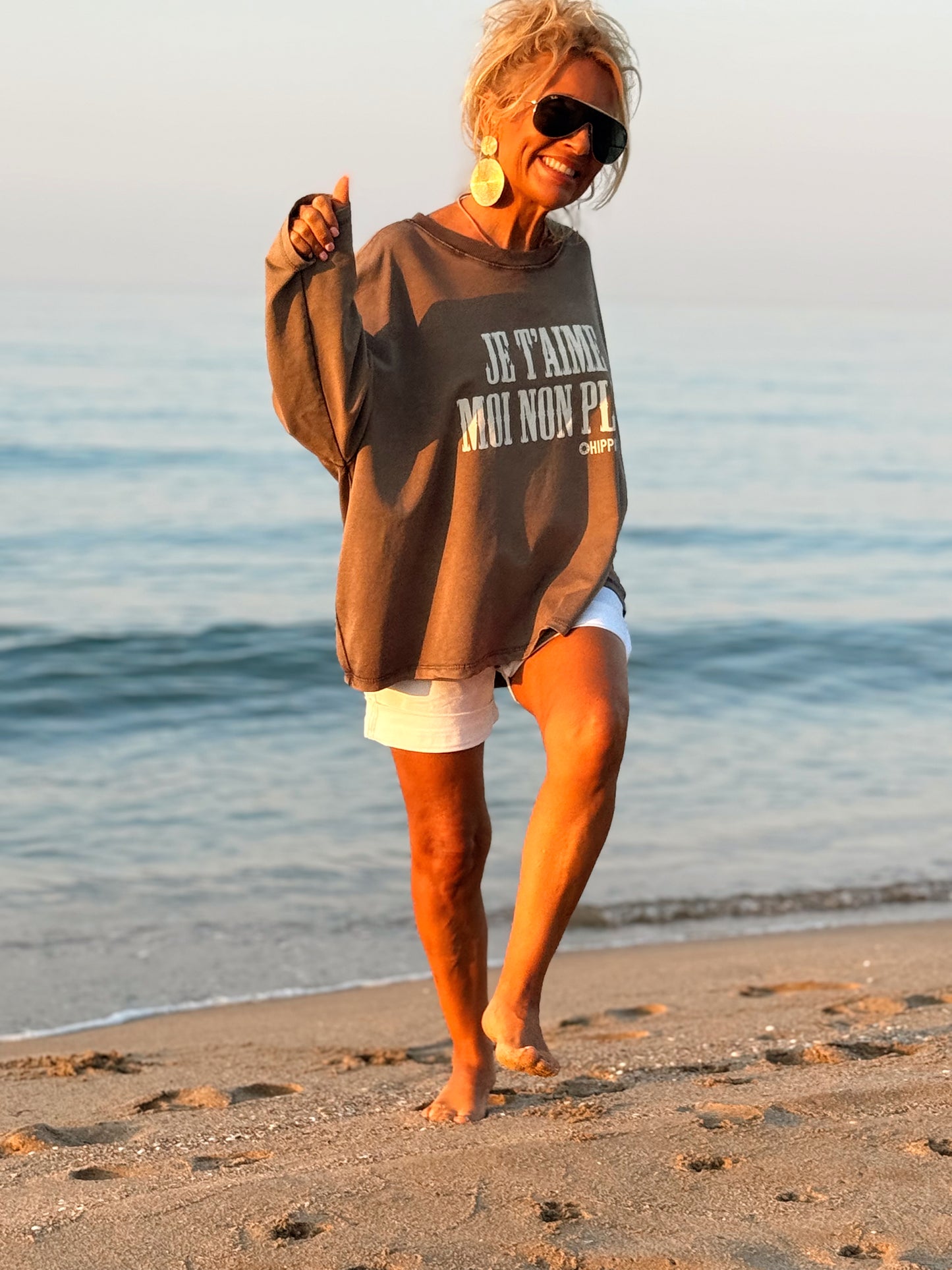 SUDADERA OVERSIZE JE T’AIME MOI NON PLUS MULTICOLOR