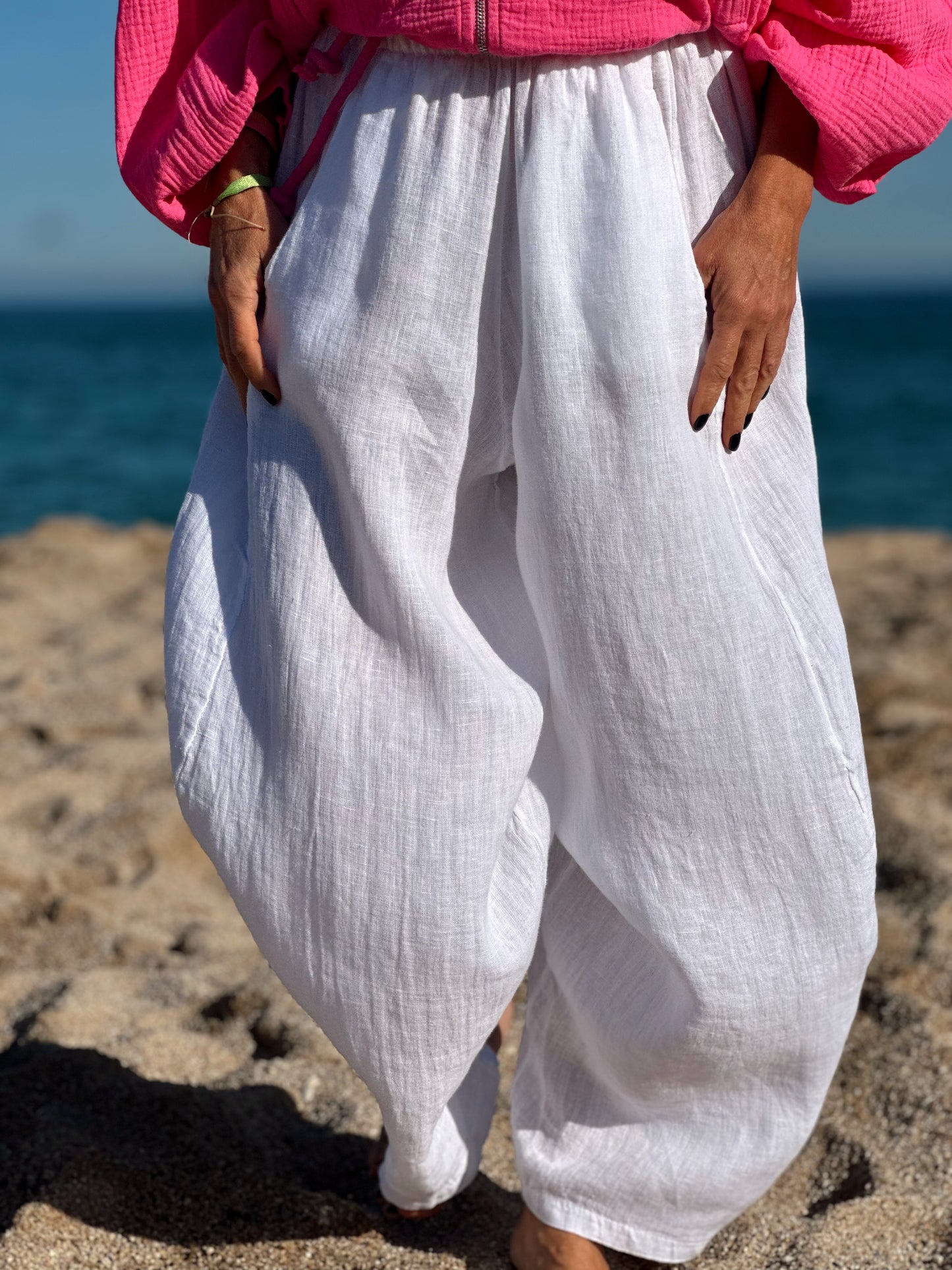 PANTALON OVERSIZE ÉDEN BLANCO